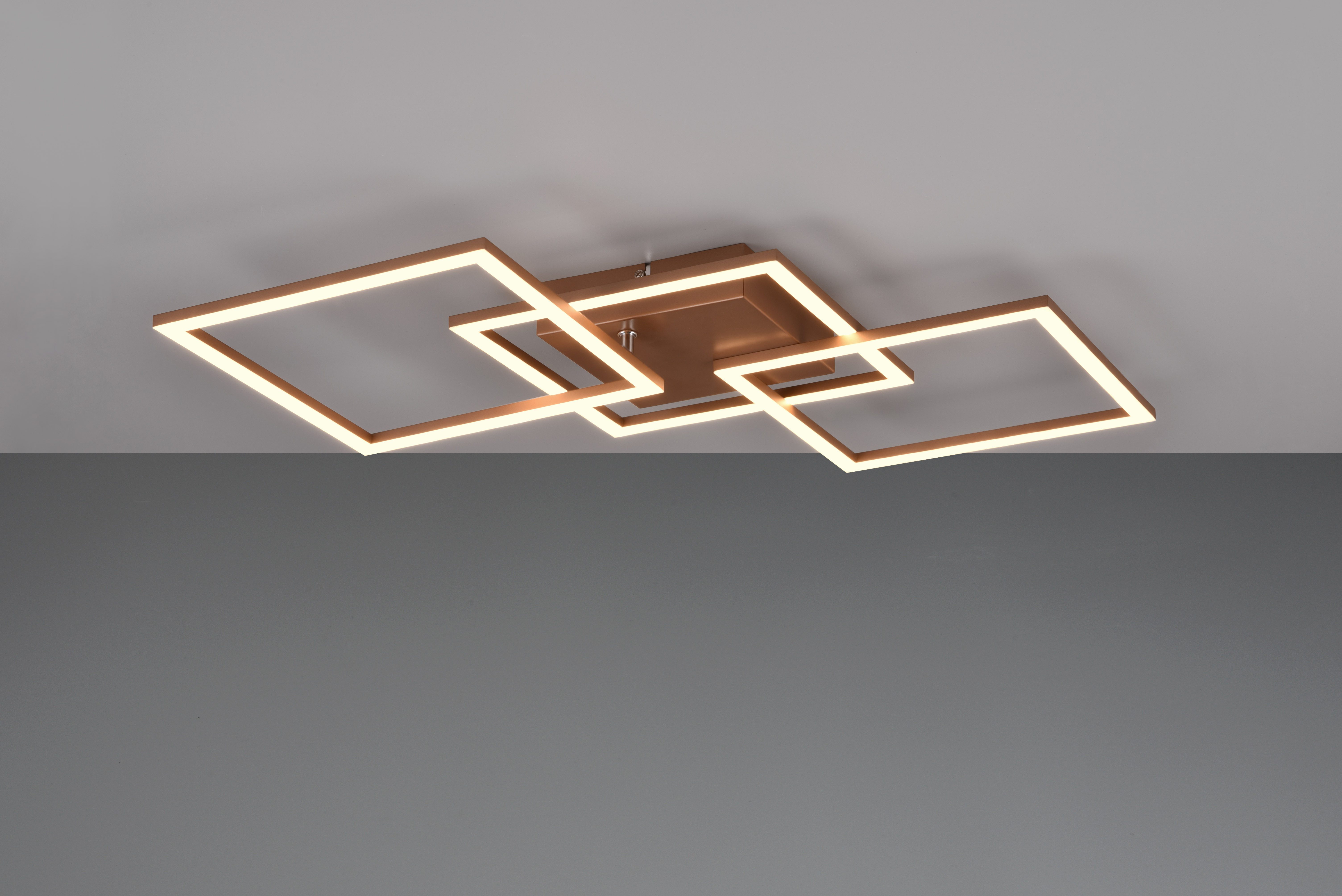 OTTO home LED Deckenleuchte Annelia, Deckenlampe, schwenkbare LED-Rechtecke, LED fest integriert, Warmweiß, Wand- und Deckenmontage möglich
