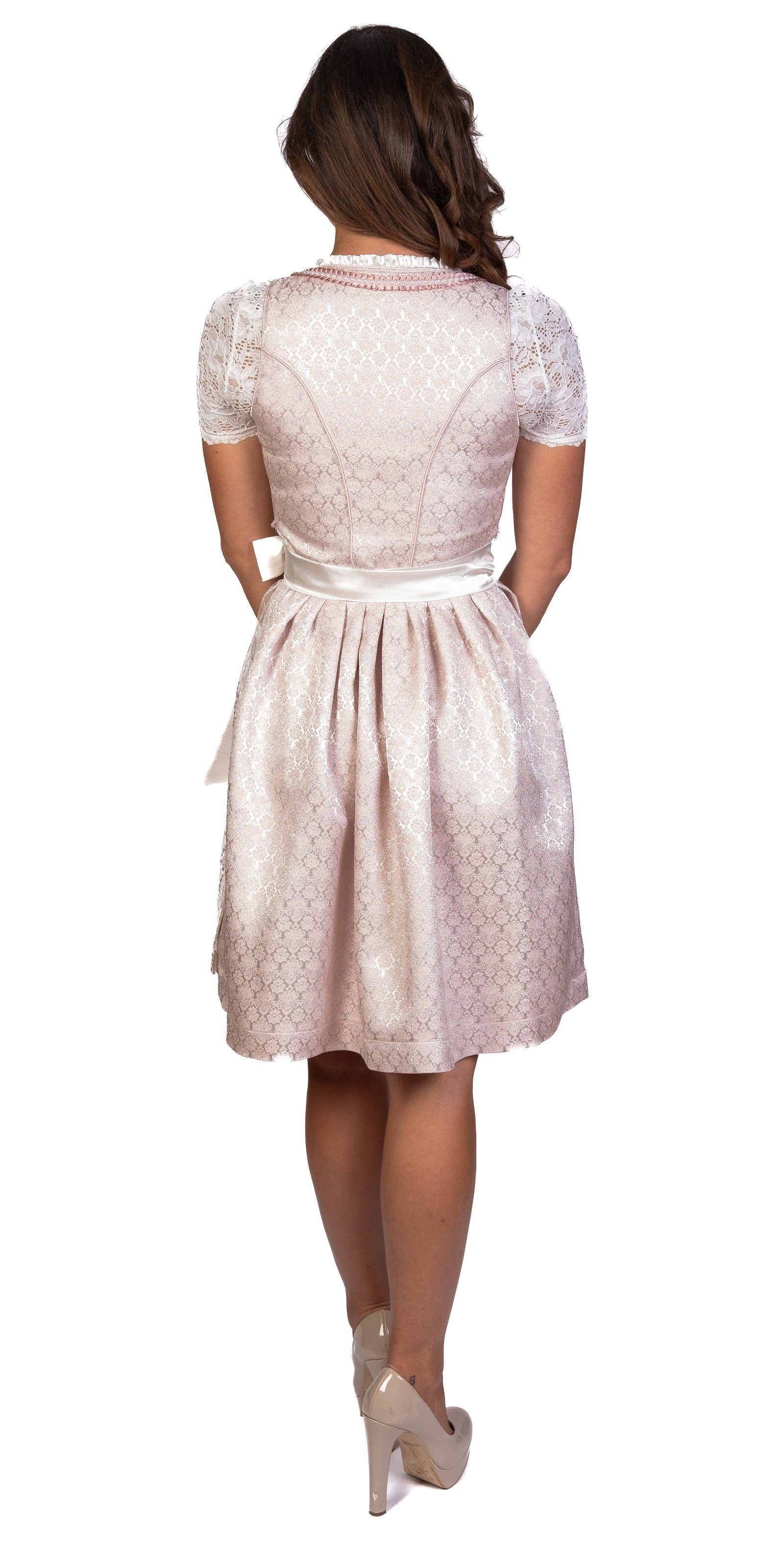 Trachtl Dirndl Susi Trachtenkleid ROSA/WEISS 2.TLG günstig online kaufen