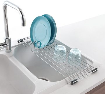 Metaltex Geschirrständer Sink-Tex, Abtropfgitter für das Spülbecken, Metall