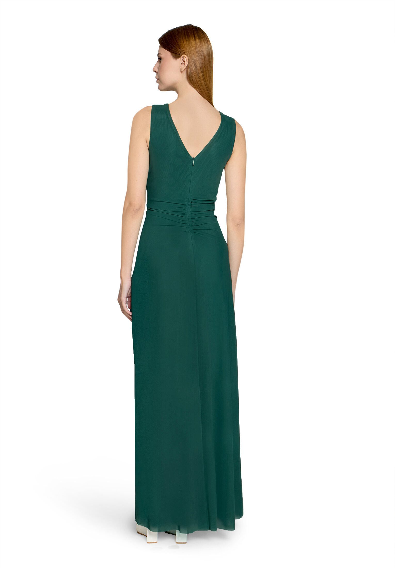 Vera Mont Abendkleid Damen mit V-Ausschnitt Falten