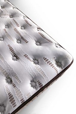Taschenfederkernmatratze 8 Schichten mit Topper Höhe 30 cm Matratze 90x200 - 180x200 Thermic, gowoll