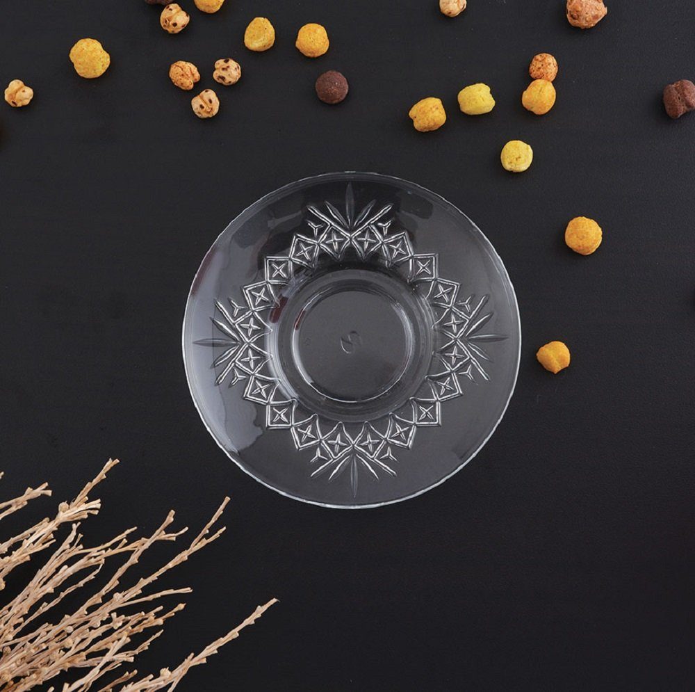 Pasabahce Untertasse 54751 Timeless Çay Tabağı Untertassen transparent, (6 St)