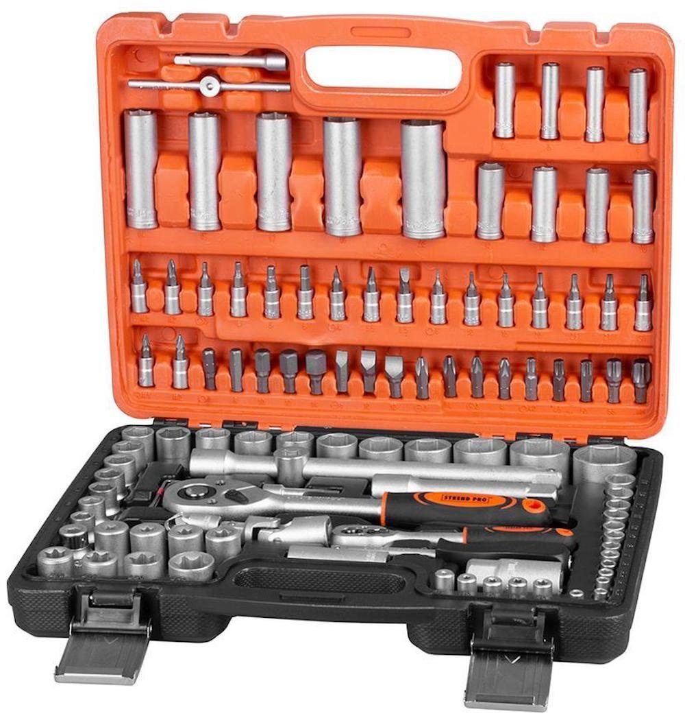 PROREGAL® Werkzeugset Werkzeugset Cube 210, 108 Stück, 1/4 "