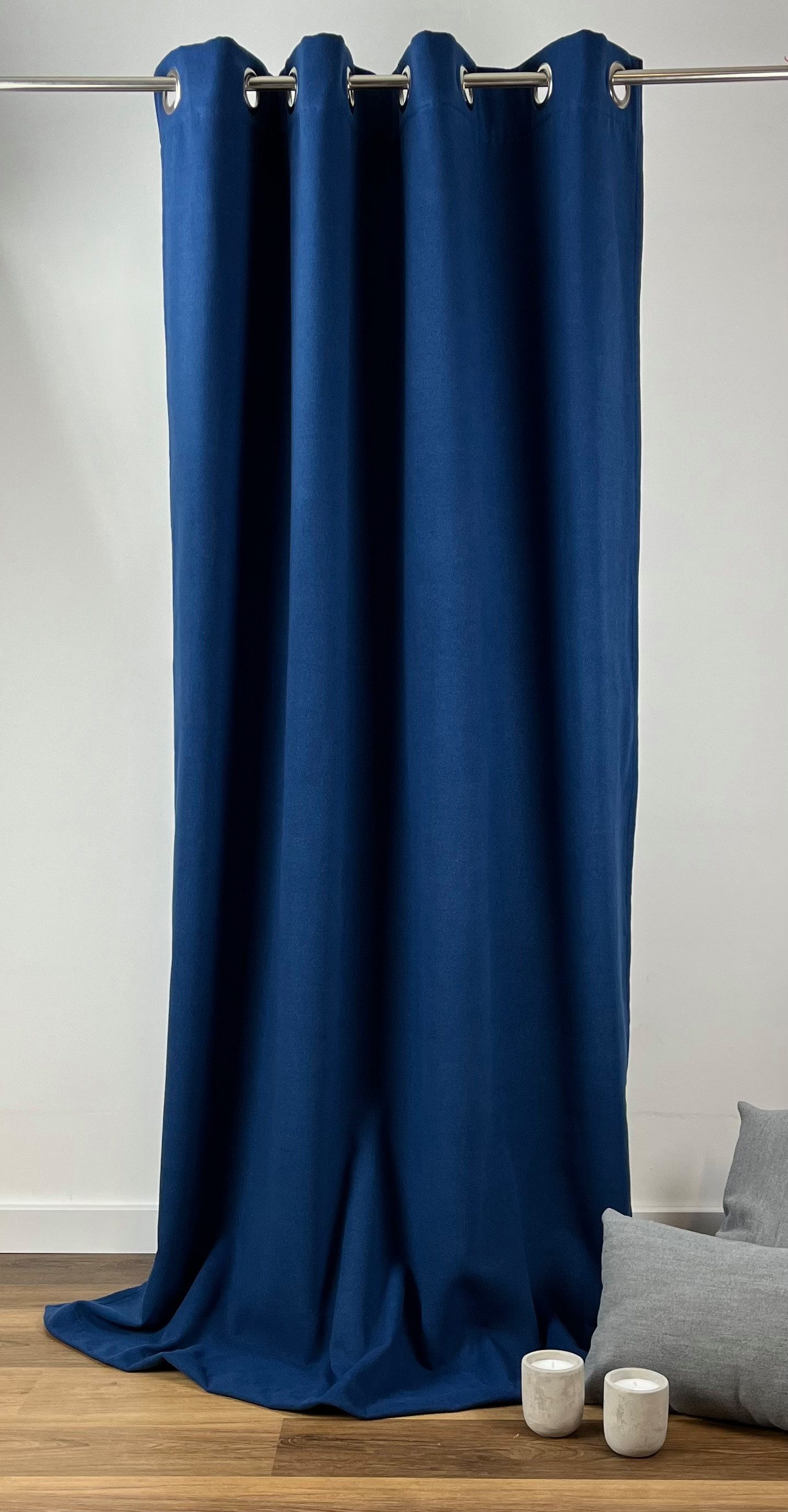novumfix Vorhang Filzvorhang Softfilz Kälteschutz marine-blau günstig online kaufen