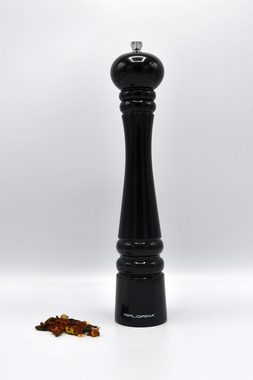 Florina Pfeffermühle Pfeffermühle Salzmühle schwarz Pfeffer Salz Streuer groß 32cm manuell, Hochwertiges Mahlwerk, Holz, groß, schwarz, sehr dekorativ