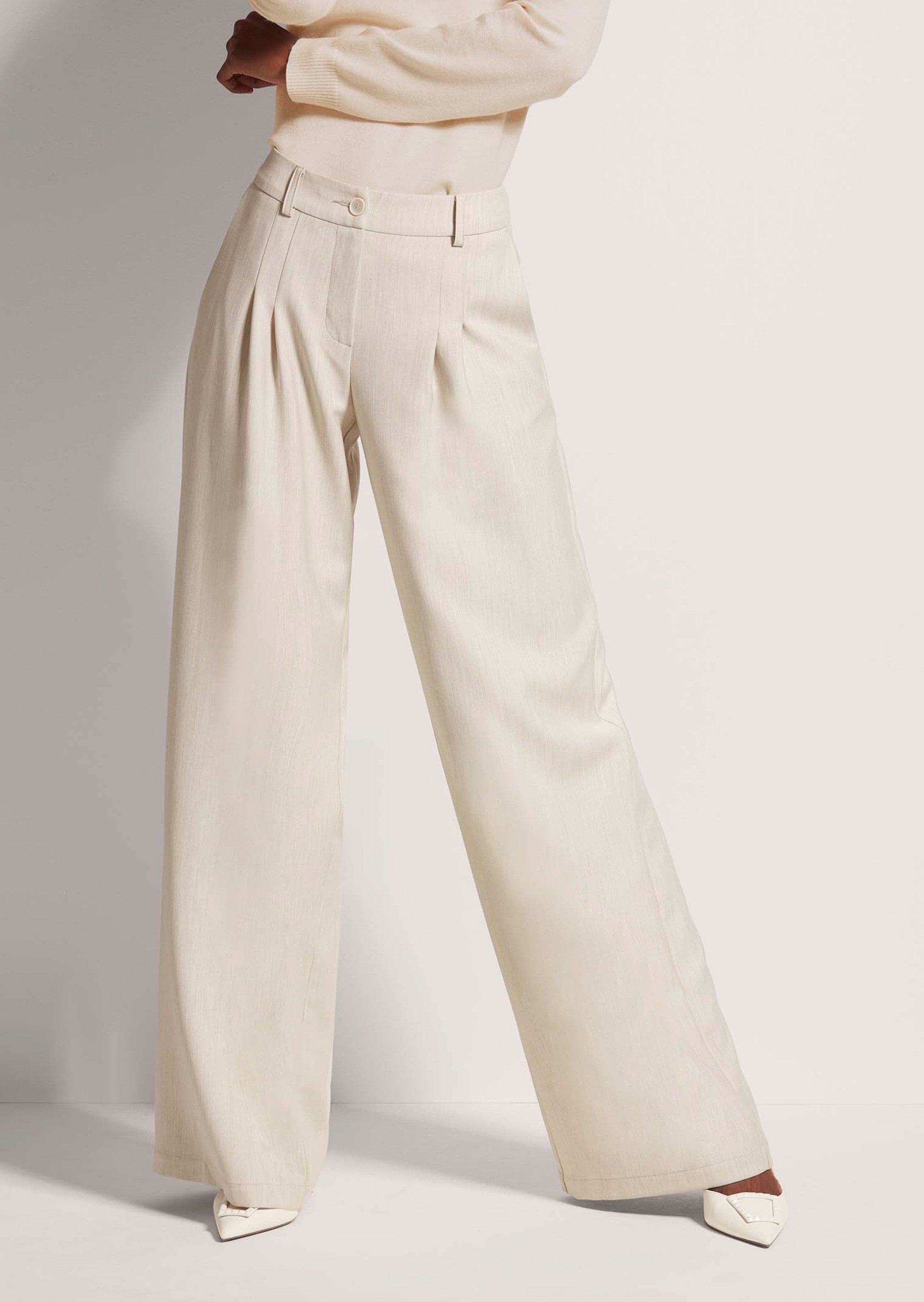 MADELEINE Bügelfaltenhose Weite Palazzo-Hose mit Bügelfalten günstig online kaufen