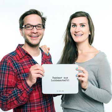 Mr. & Mrs. Panda Mauspad Rentner aus Leidenschaft! - Aquarellblau - Geschenk, Rentnerin, Weis (1-St)