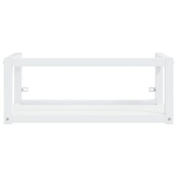 vidaXL Badezimmerspiegelschrank Badezimmer Wand-Waschtischgestell Weiß 79x38x31 cm Eisen (1-St)