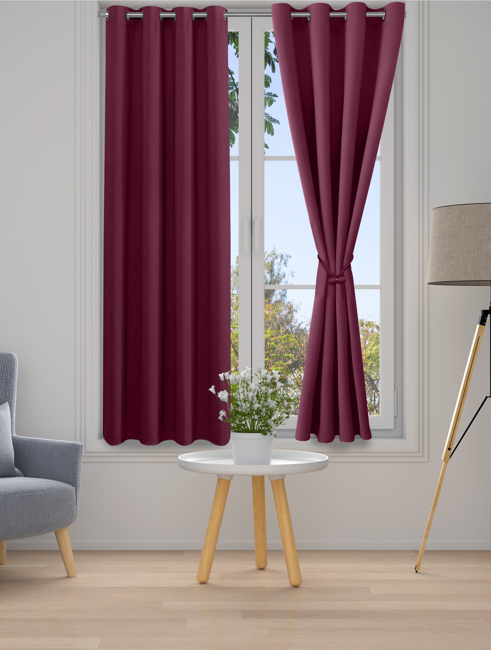 Cozyor Verdunkelungsvorhang 2er-Set inkl. 2 Magnethalter, thermoisolierend, günstig online kaufen