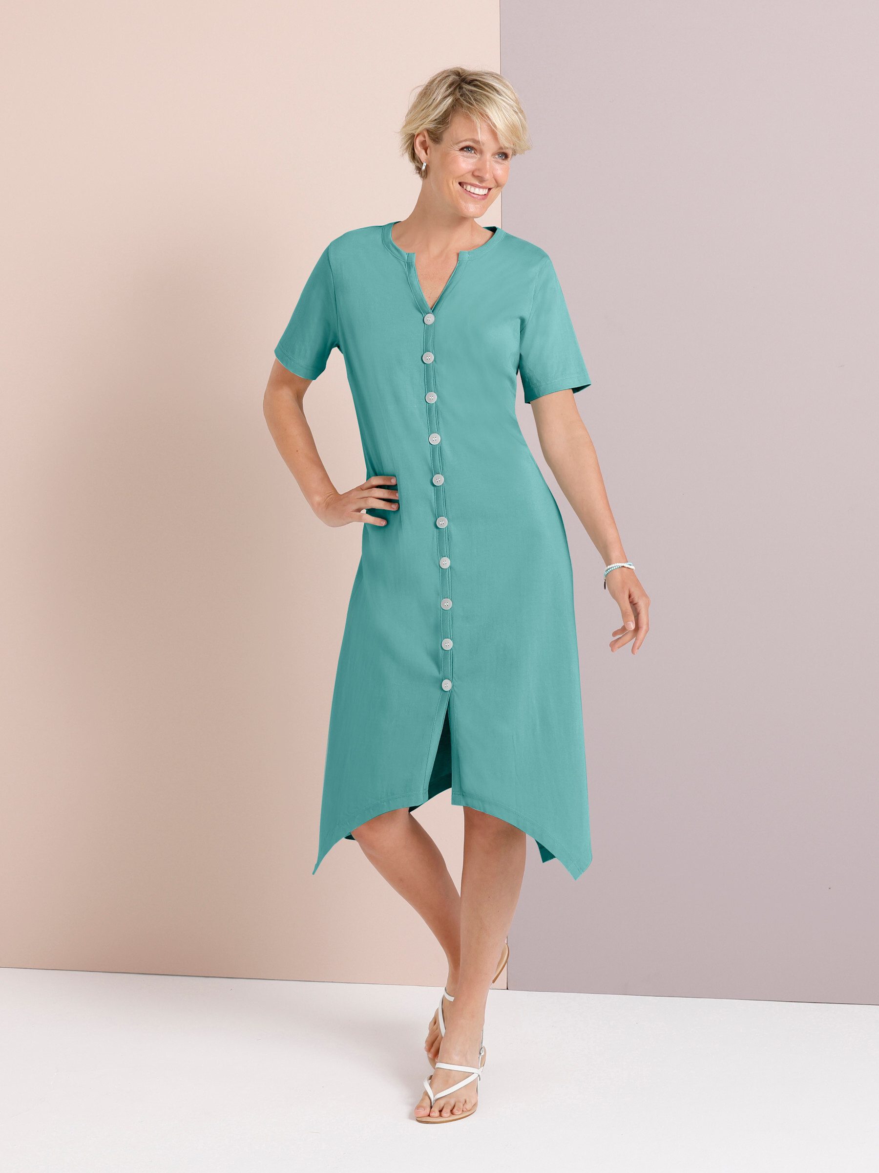 Sieh an! Etuikleid Kleid Kurzarm