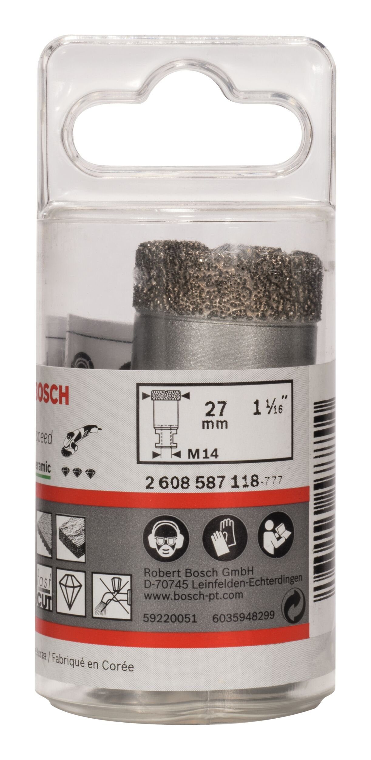 Speed Diamanttrockenbohrer, - 27 BOSCH x Best Ø Ceramic 27 mm, Dry for mm 35