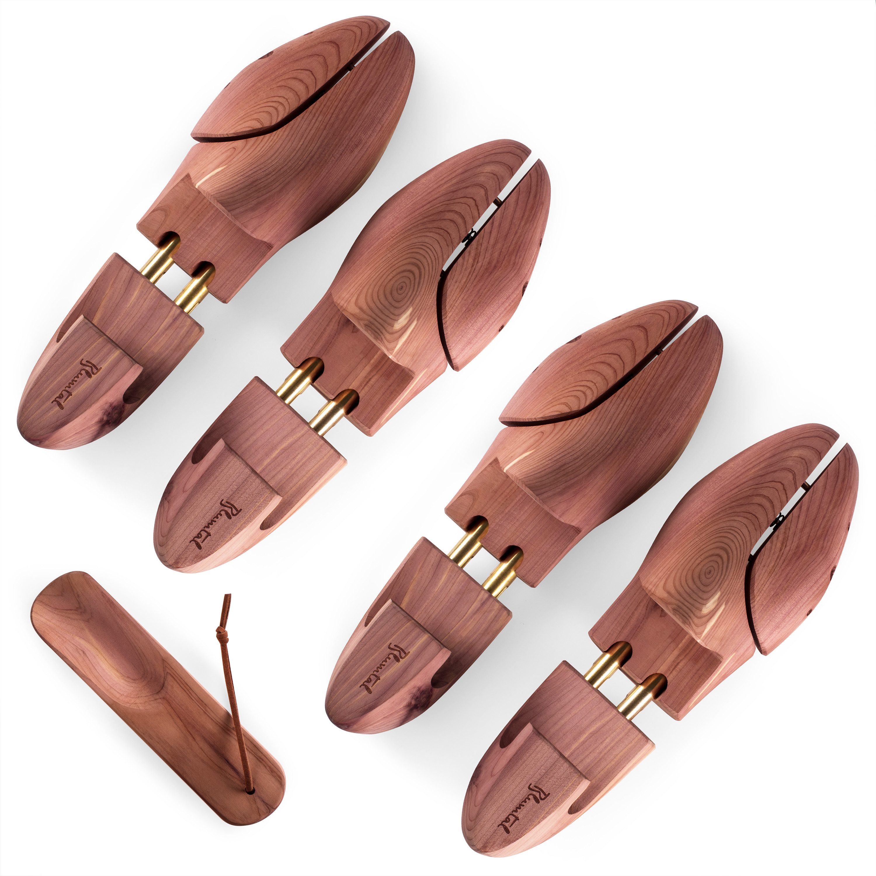 Blumtal Schuhspanner für Herren und Damen - Schuhdehner aus Zedern-Holz (2-tlg., 1 Paar, 2 Paar, 5 Paar), mit Schuhlöffel und ergonomischen Spanngriff, TESTSIEGER