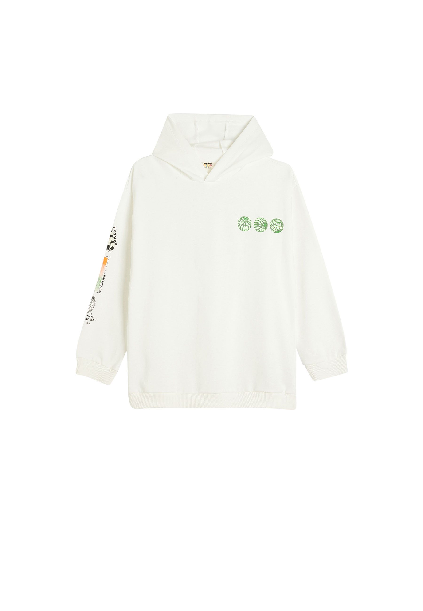 Koton Kapuzensweatshirt Kapuzenkragen Mit Aufdruck