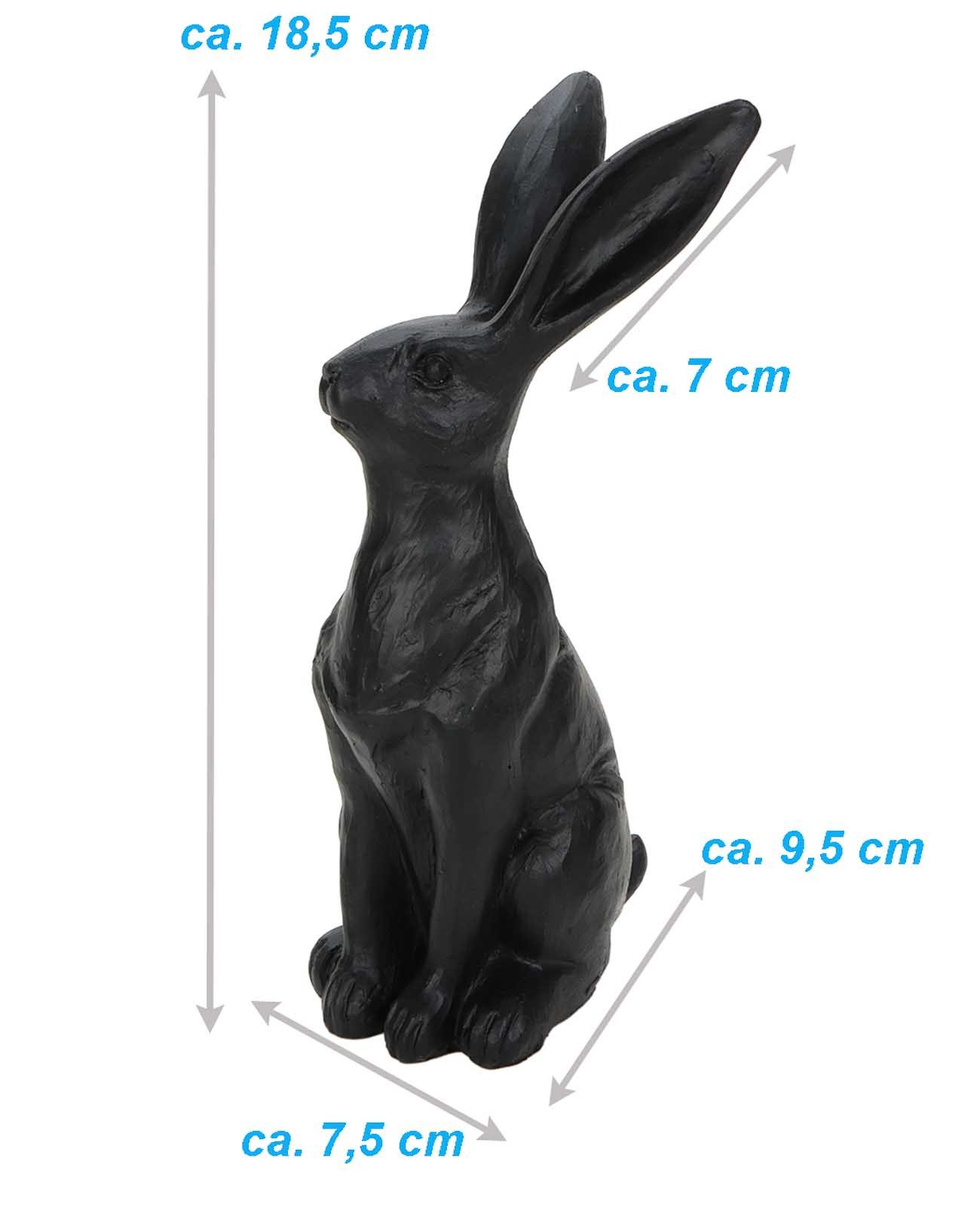 Bubble-Store Osterhase Hase (Oster Deko Figur), Hasenfigur schwarz günstig online kaufen