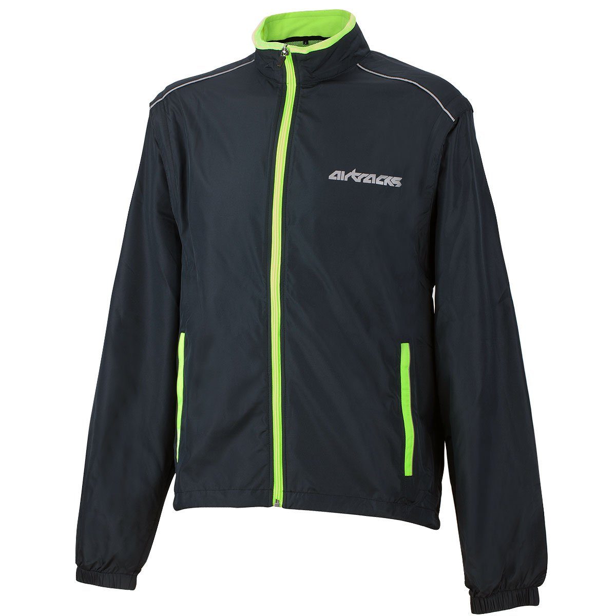 Airtracks Fahrradjacke Herren Fahrradjacke - Fahrradweste leichte Radjacke mit abnehmbaren Ärmel, » S M L XL XXL XXXL «