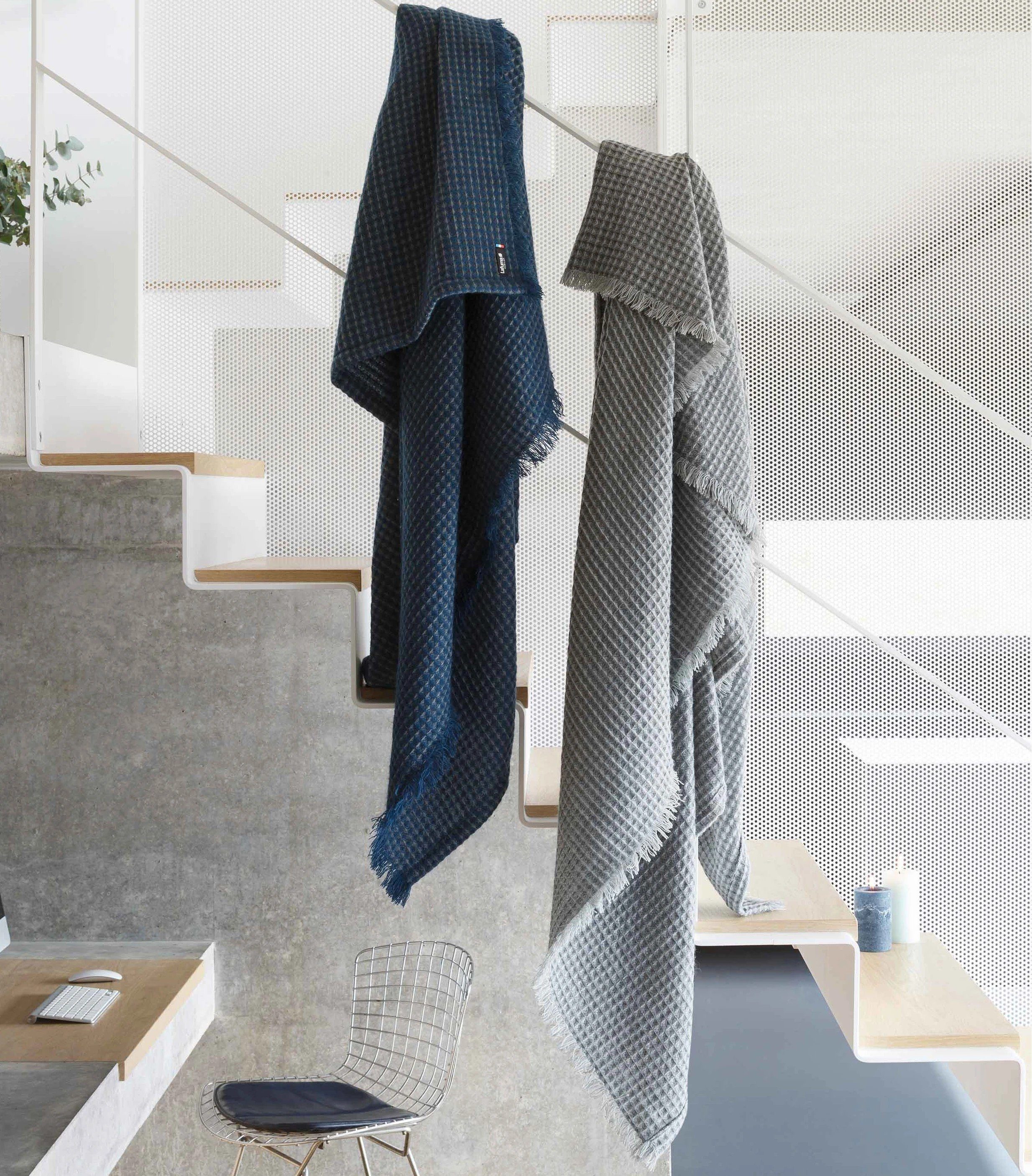 Lafuma Campingstuhl Lafuma Decke SELENE PLAID XXL Grau 150 x 200 kuschelig