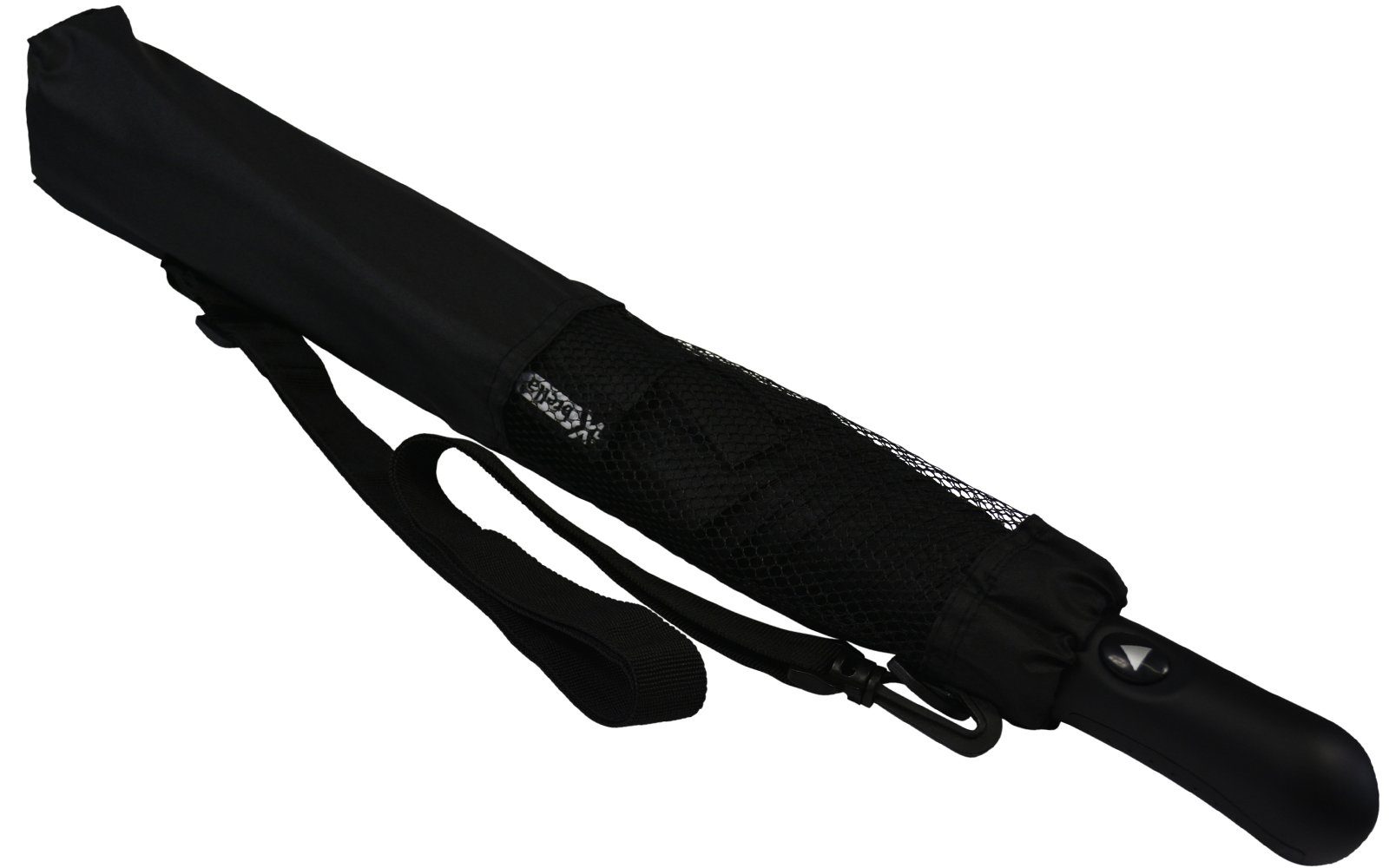 iX-brella Taschenregenschirm Trekking Golf-Taschenschirm XXL mit Umhängetasche, mit riesigem 124cm Dach-Durchmesser