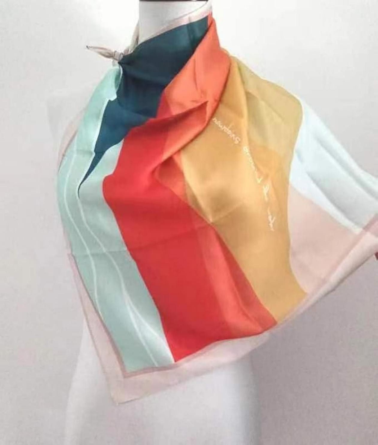 Zaewry Seidentuch Stirnband Quadratischer Haar-Bandanas-Schal für Damen – Bild 2 von 5