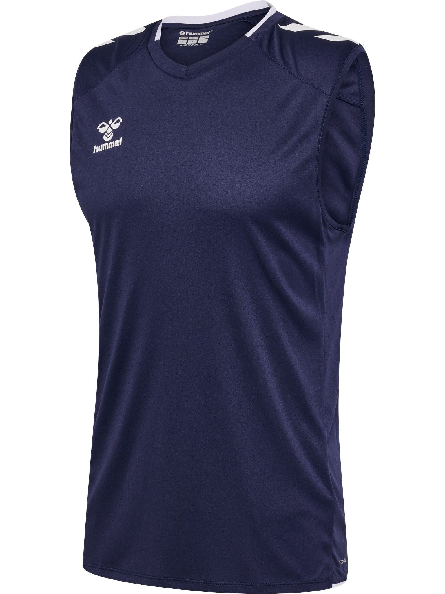 hummel Tanktop Sport-Tank hmlCORE 2.0 Jersey (100% rec. Polyester) marineblau/weiss