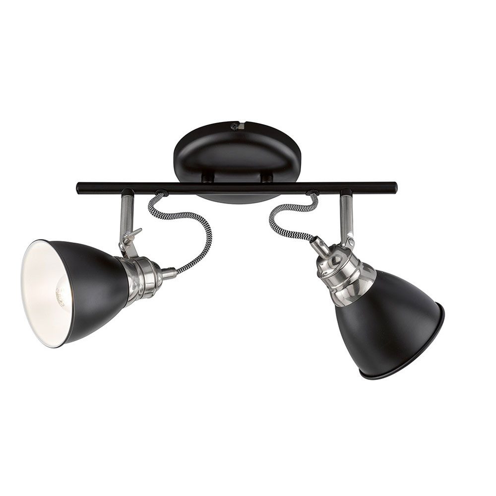 FISCHER & HONSEL Deckenleuchte, Leuchtmittel nicht inklusive, Deckenleuchte Wohnzimmerlampe 2 Flammig verstellbare Spots L 35 cm