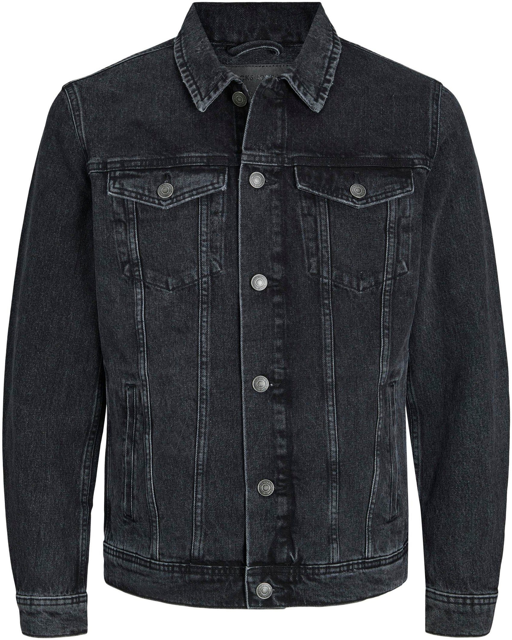 Jeansjacke JJIJEAN Jeansjacke mit Windschutz, stylisch und angenehm tragbar
