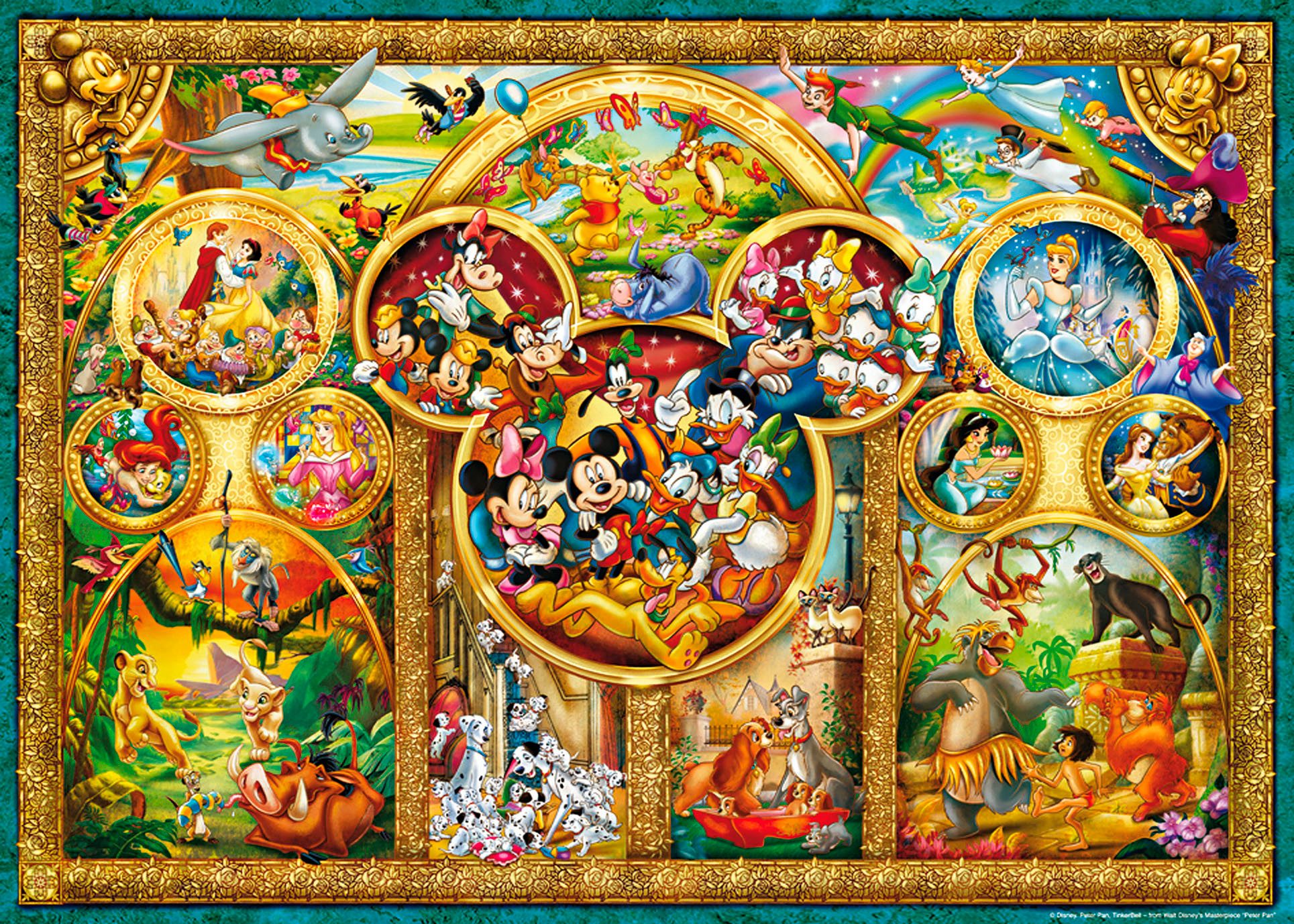 Ravensburger Puzzle Disney Classics, Die schönsten Disney Themen, 1000 Puzzleteile, Made in Germany