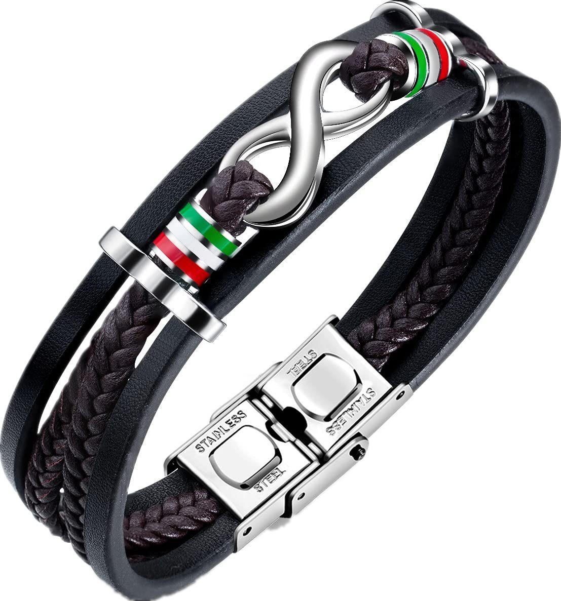 Leway Armband »Herren Armband Armreif schwarz für Männer, geflochten  Unendlichkeit Breites Wickelarmband Tolles Geschenke« online kaufen | OTTO