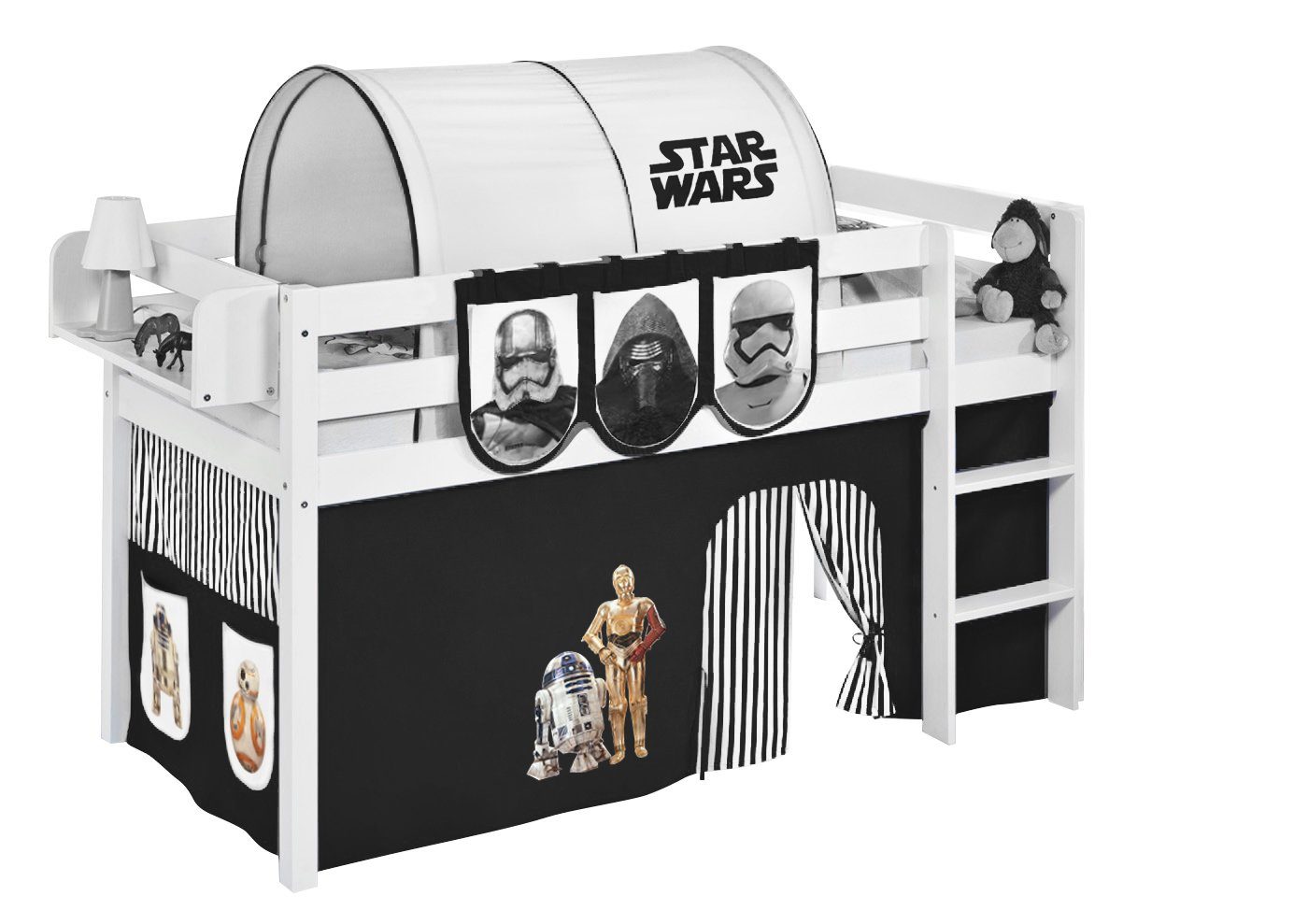 Bettvorhang STAR WARS Bettvorhang für Hochbett & Etagenbett - Vorhang, Lilokids schwarz