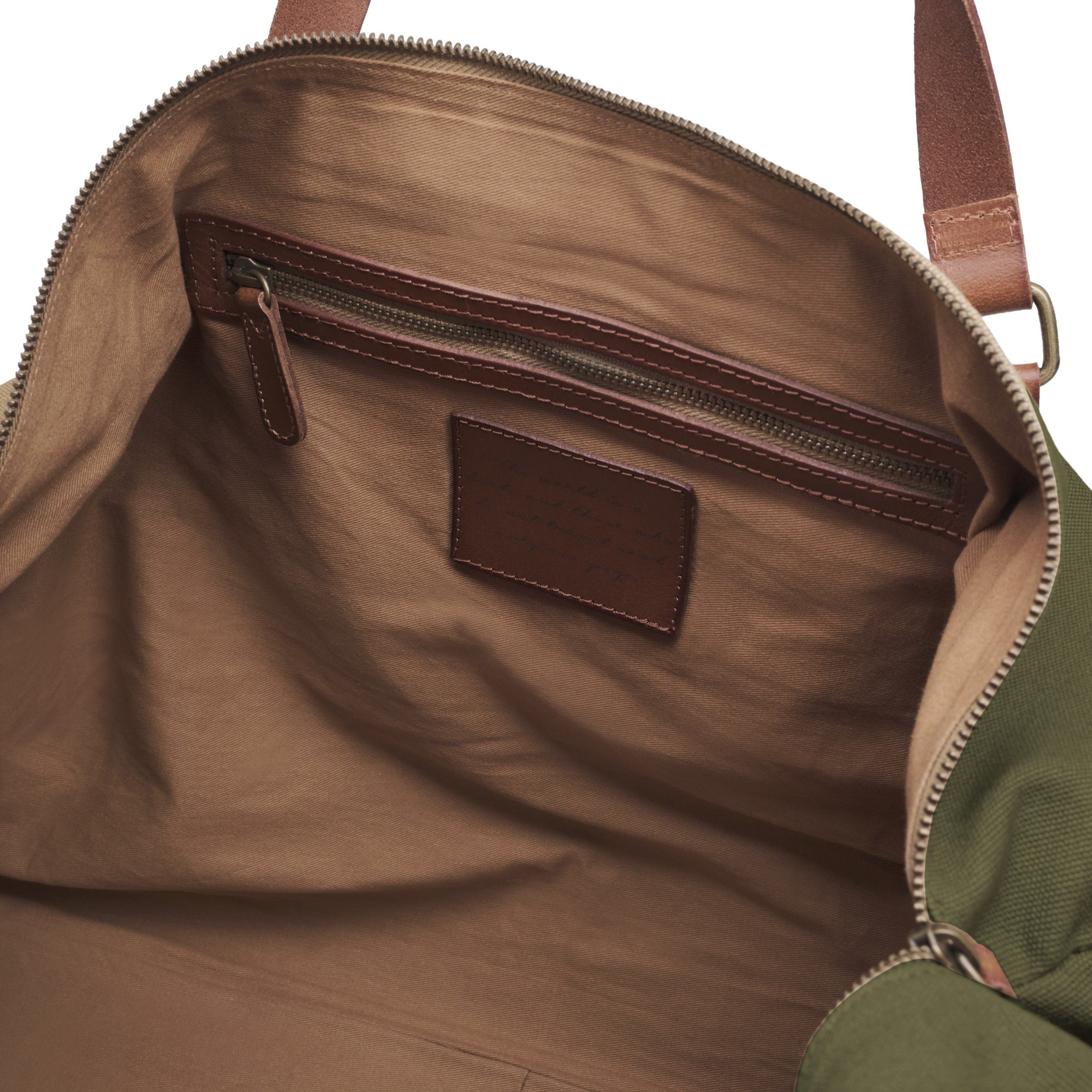 DRAKENSBERG Reisetasche Weekender »Steve« Oliv-Grün, groß, XL, für Damen, Herren, wasserabweisendes Canvas, Büffelleder