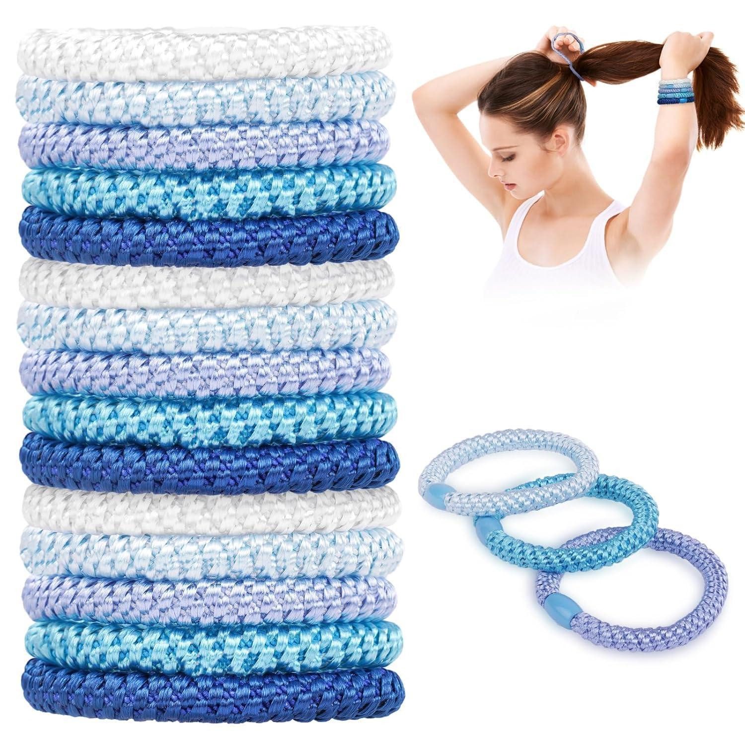 AUAUY Haargummi 15er Set Geflochtene Elastische Haargummis Damen Mädchen Handgelenk