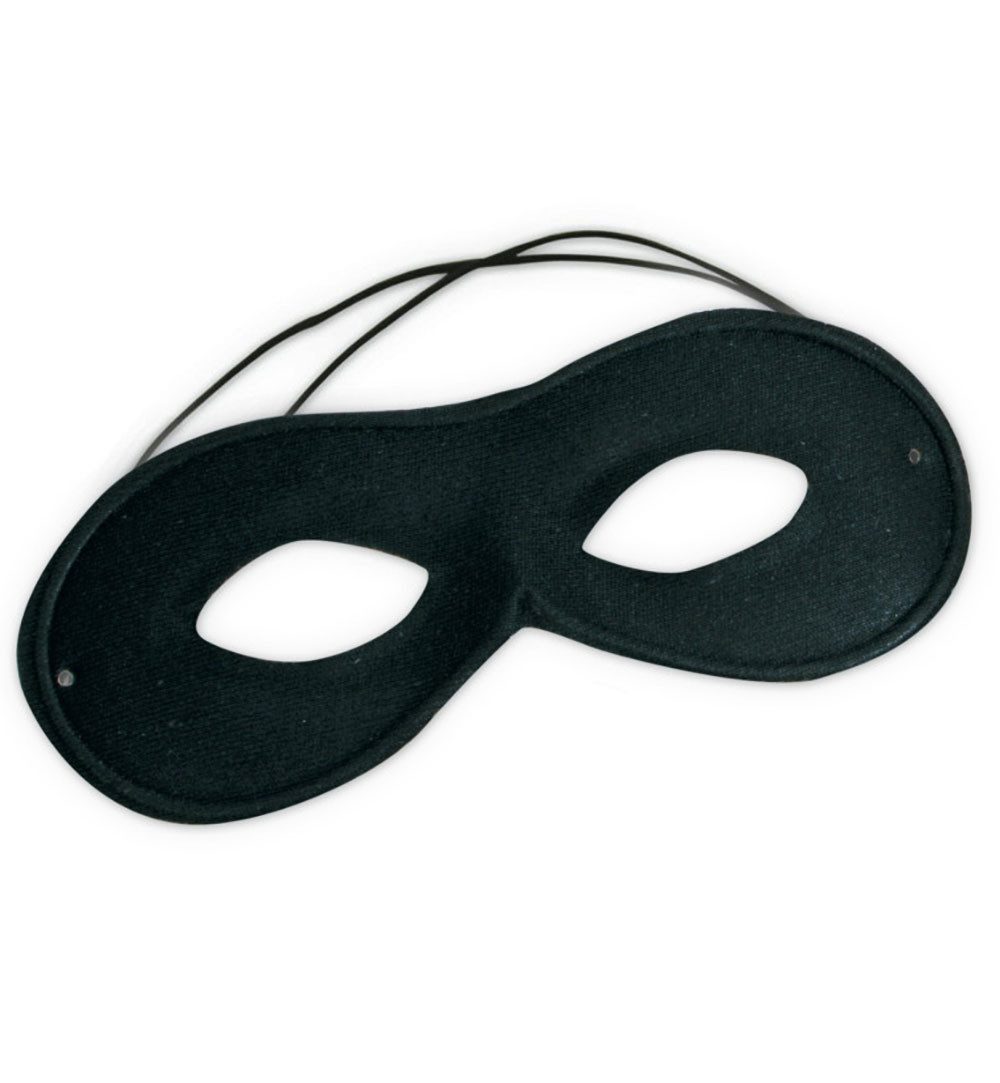Fries Verkleidungsmaske Domino Zorro Maske Schwarz mit Gummiband Karneval Halloween Cosplay