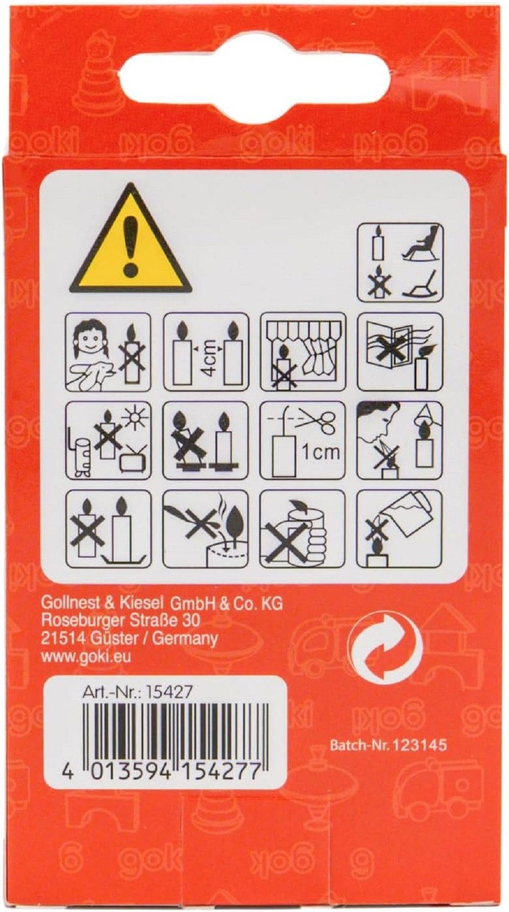 goki Geburtstagskerze Geburtstagskerzen, 10 cm Ø 1,3 cm, Dekoration, Tischd günstig online kaufen