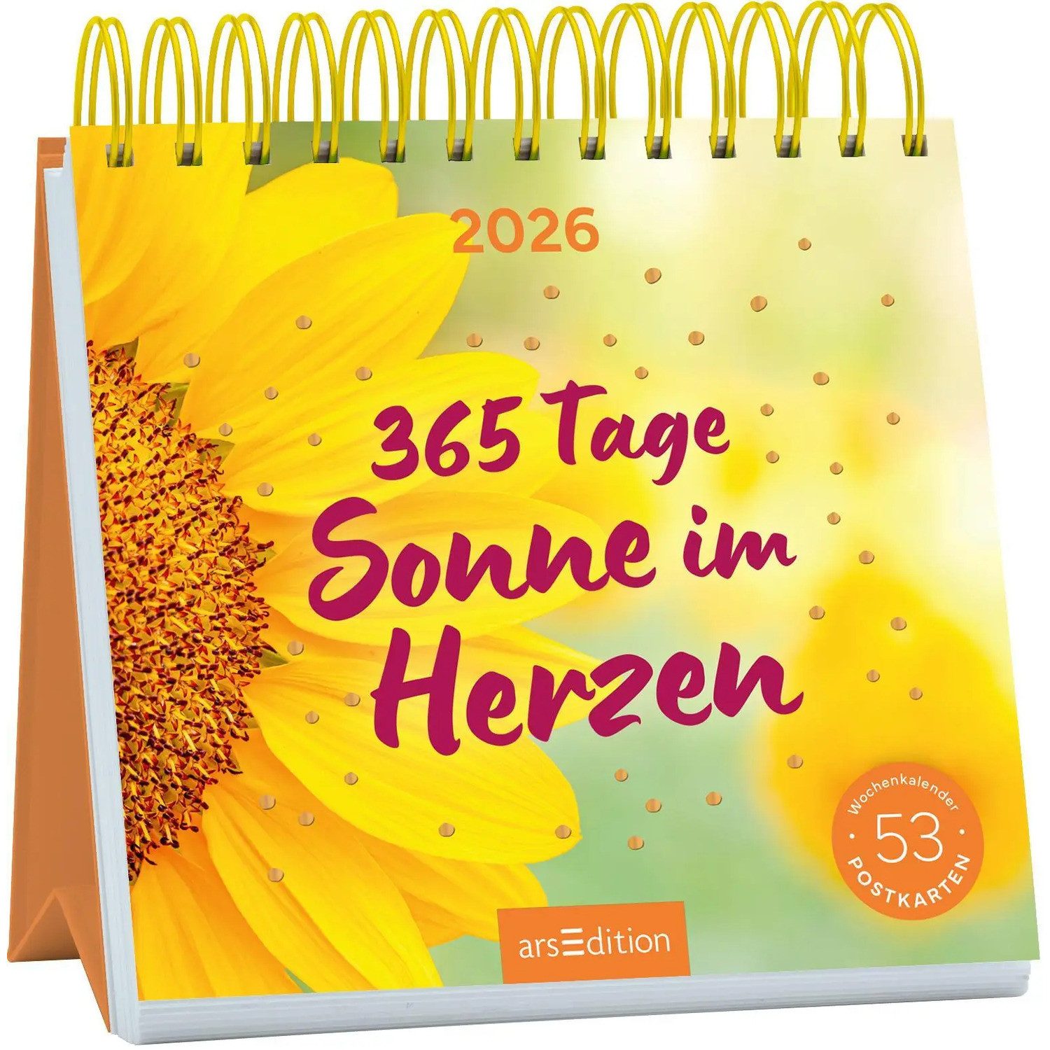 Ars Edition Настольный календарь Postkartenkalender 365 Tage Sonne im Herzen 2026