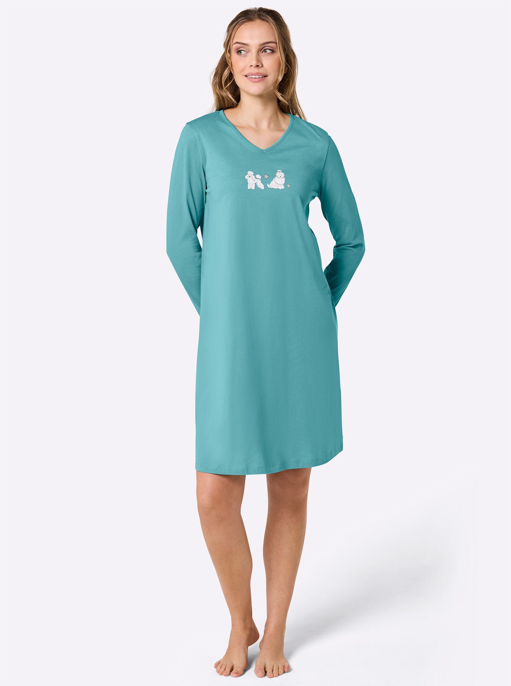 Witt Sleepshirt Sleepshirts Langarm (2-tlg) – Bild 4 von 5