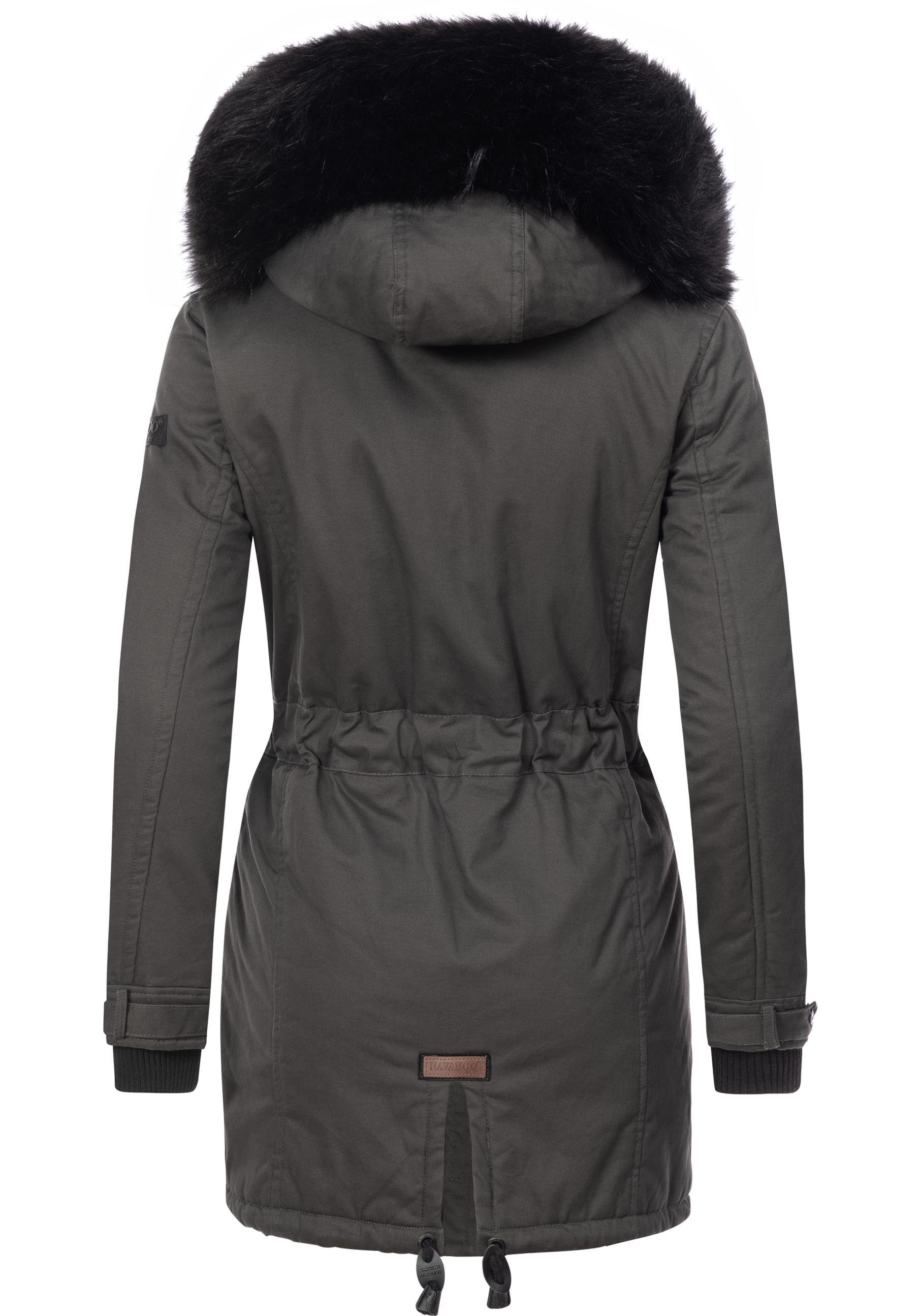 Navahoo Wintermantel Luluna edler Baumwoll Parka günstig online kaufen