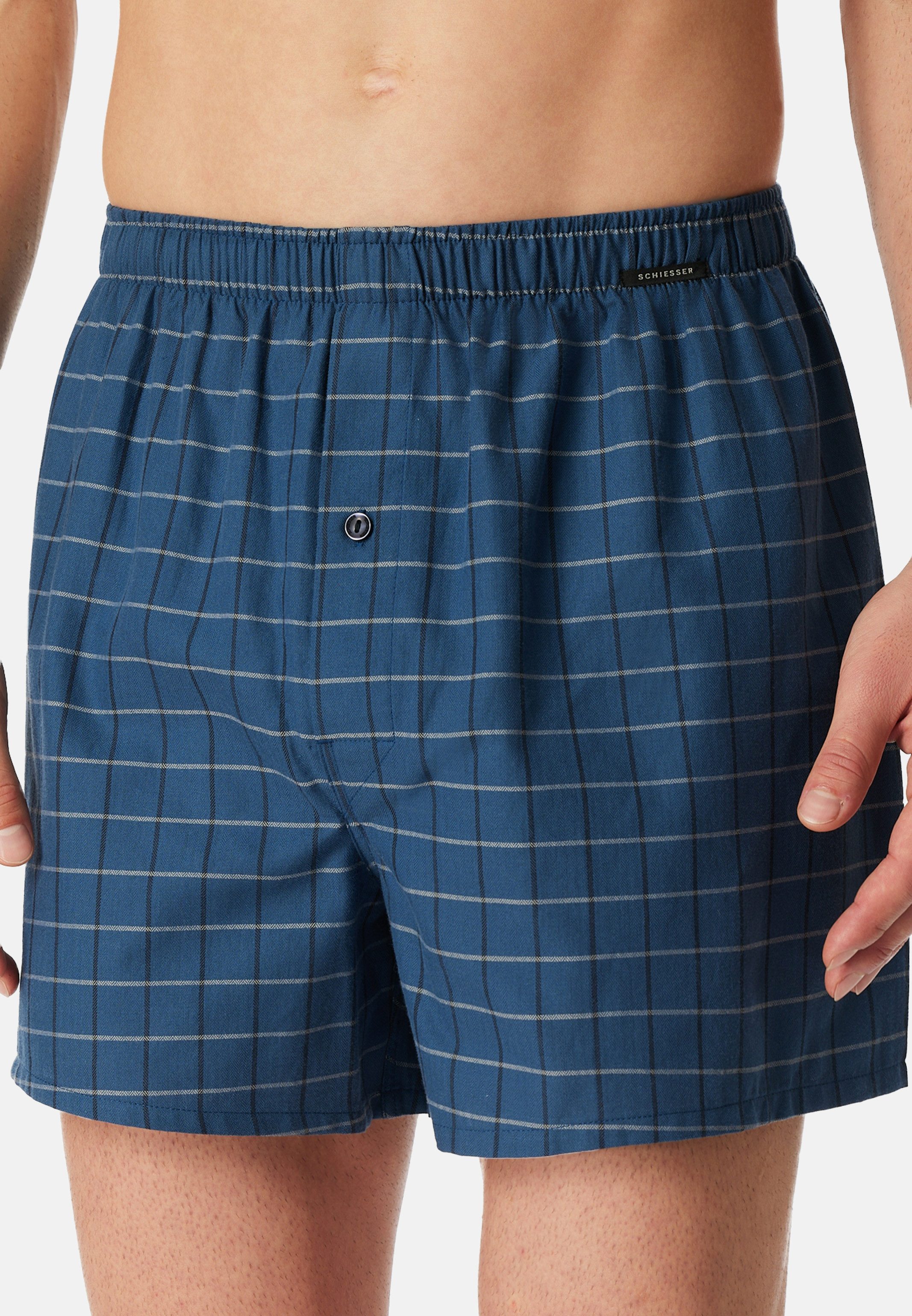 Schiesser Boxershorts 2er Pack Web (Spar-Set, 2-St) Boxershorts - Baumwolle günstig online kaufen