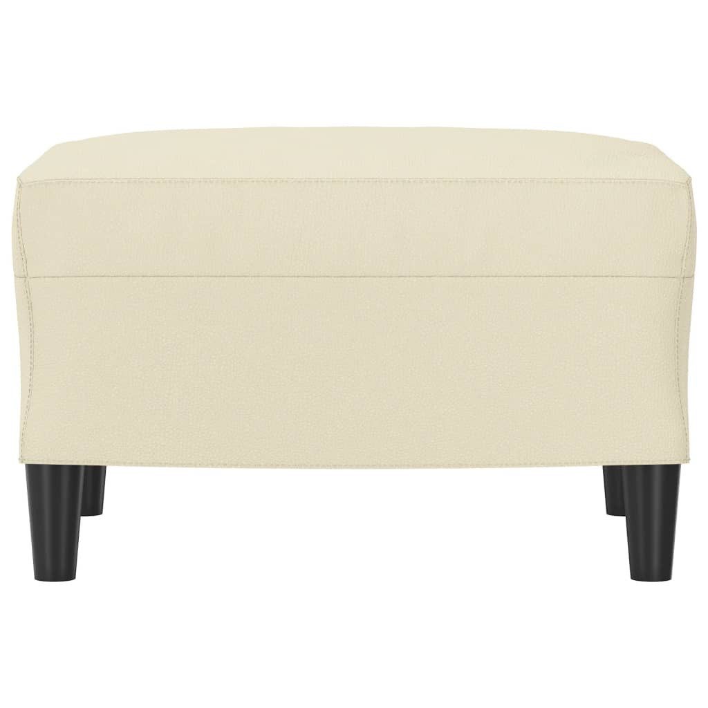 vidaXL Polsterhocker Fußhocker Creme 60x50x41 cm günstig online kaufen