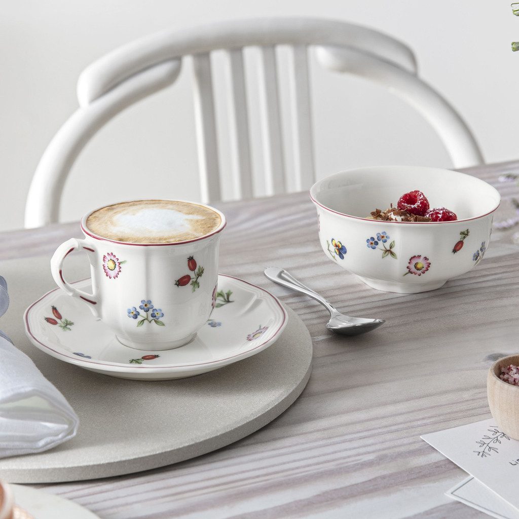 Villeroy & Boch Müslischale Petite Fleur Dessertschale 12 cm, Porzellan, (1-tlg), Premium Porcelain, mikrow.- & spülm.sicher, Made in Germany