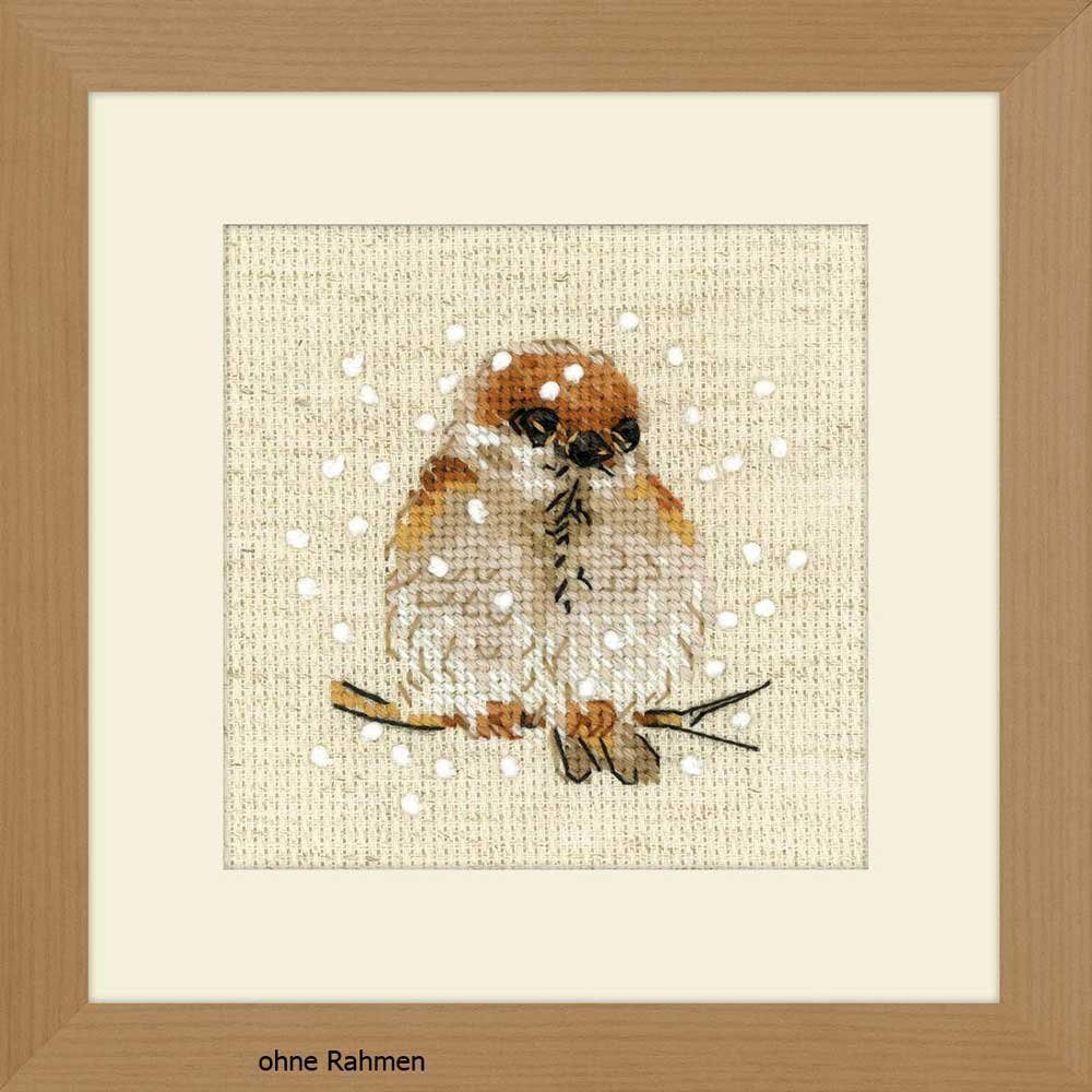 Riolis Kreativset Riolis Kreuzstich-Set "Spatz", Zählmuster, (embroidery kit by Marussia)