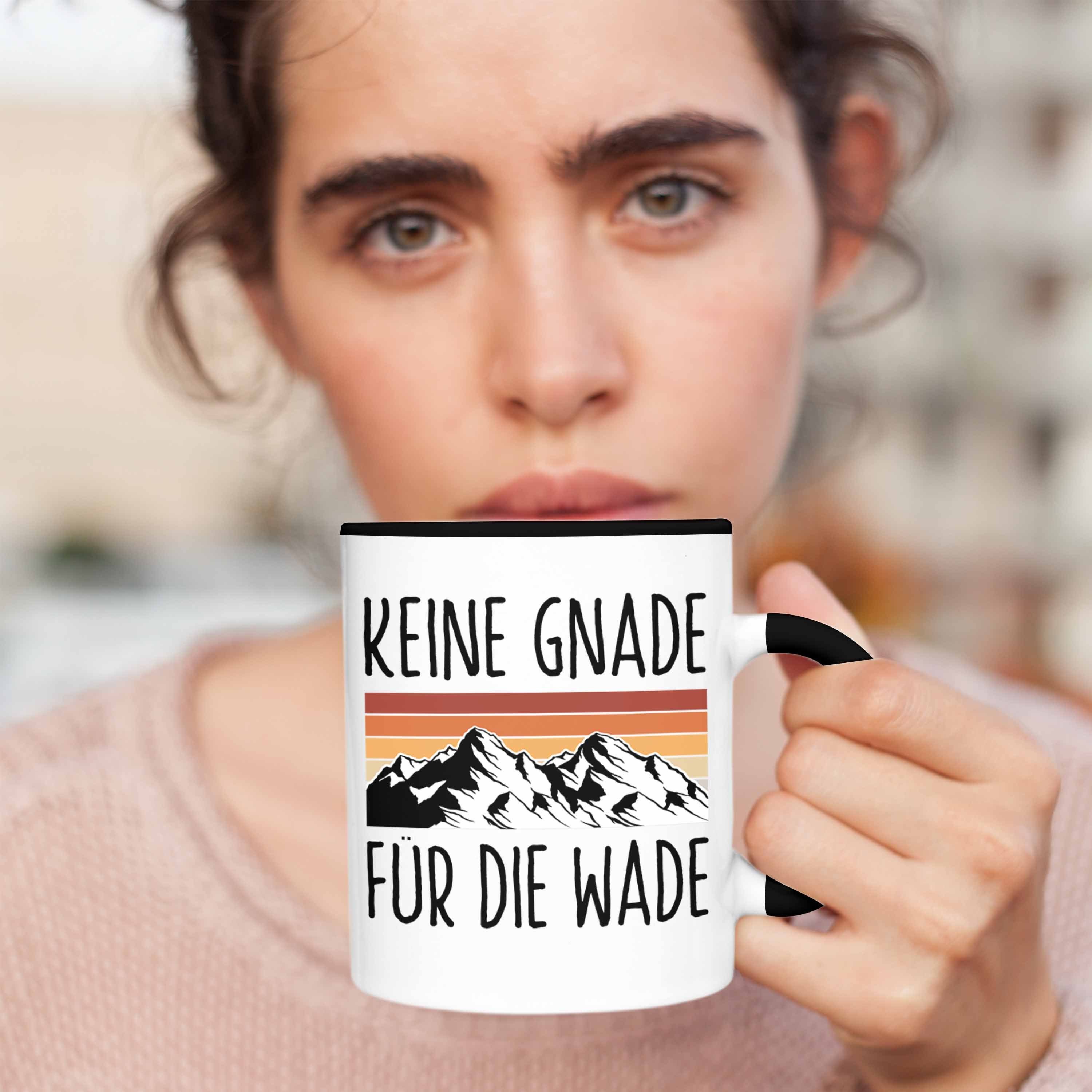 - die Schwarz Outdoor Keine Kaffeetasse Tasse Wade Geschenk Lustiger Sprüche Wander Tasse Trendation Trendation Gnade für Kaffeebecher