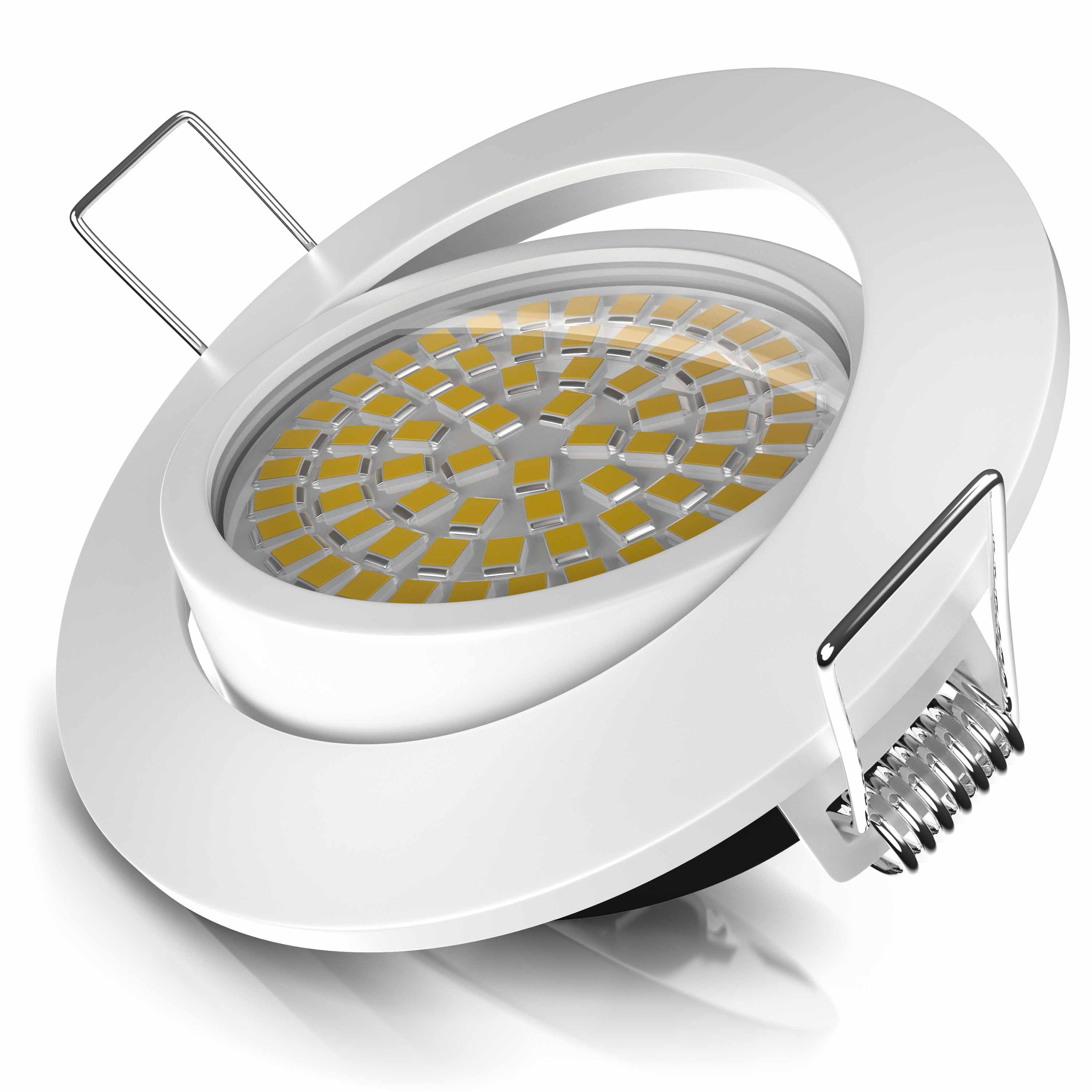 Brandson LED Einbaustrahler, schwenkbar, 3000K, 320 5W, Warmweiß Lumen Deckenspot