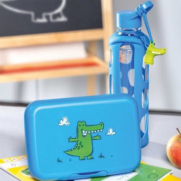 LEONARDO Lunchbox Brotdose BAMBINI Krokodil, Kunststoff, (1 Brotdose), Lunchbox