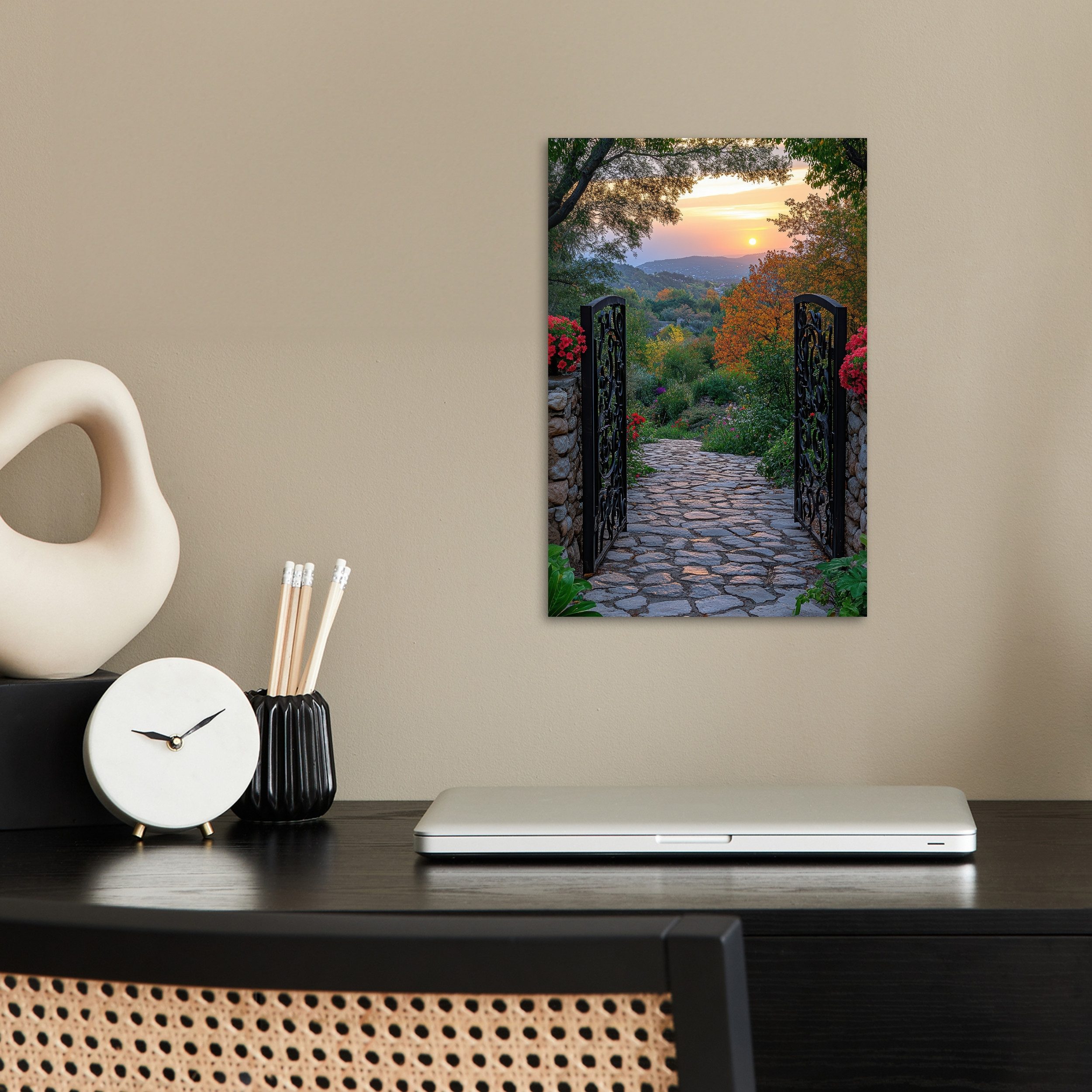 MuchoWow Poster Landschaft - Zaun - günstig online kaufen