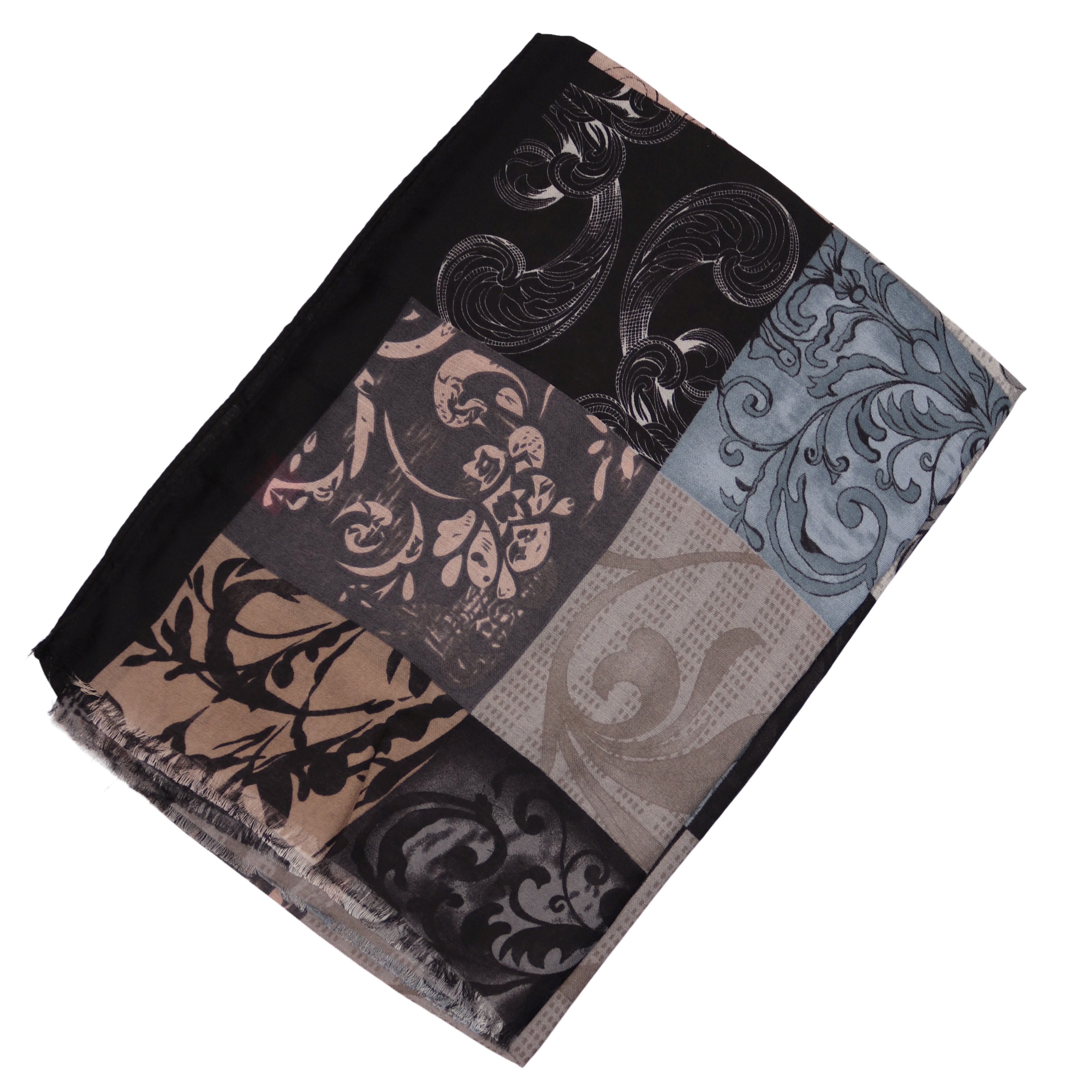 MIRROSI Modeschal Weich XXL ca.90x180cm Schal Bunt Bohemian Muster, (Neue Kollektion Herbst/Winter 2025; ca. 165 Gramm), Damen Halstuch ideal für Herbst und Winter oder Ganzesjahr