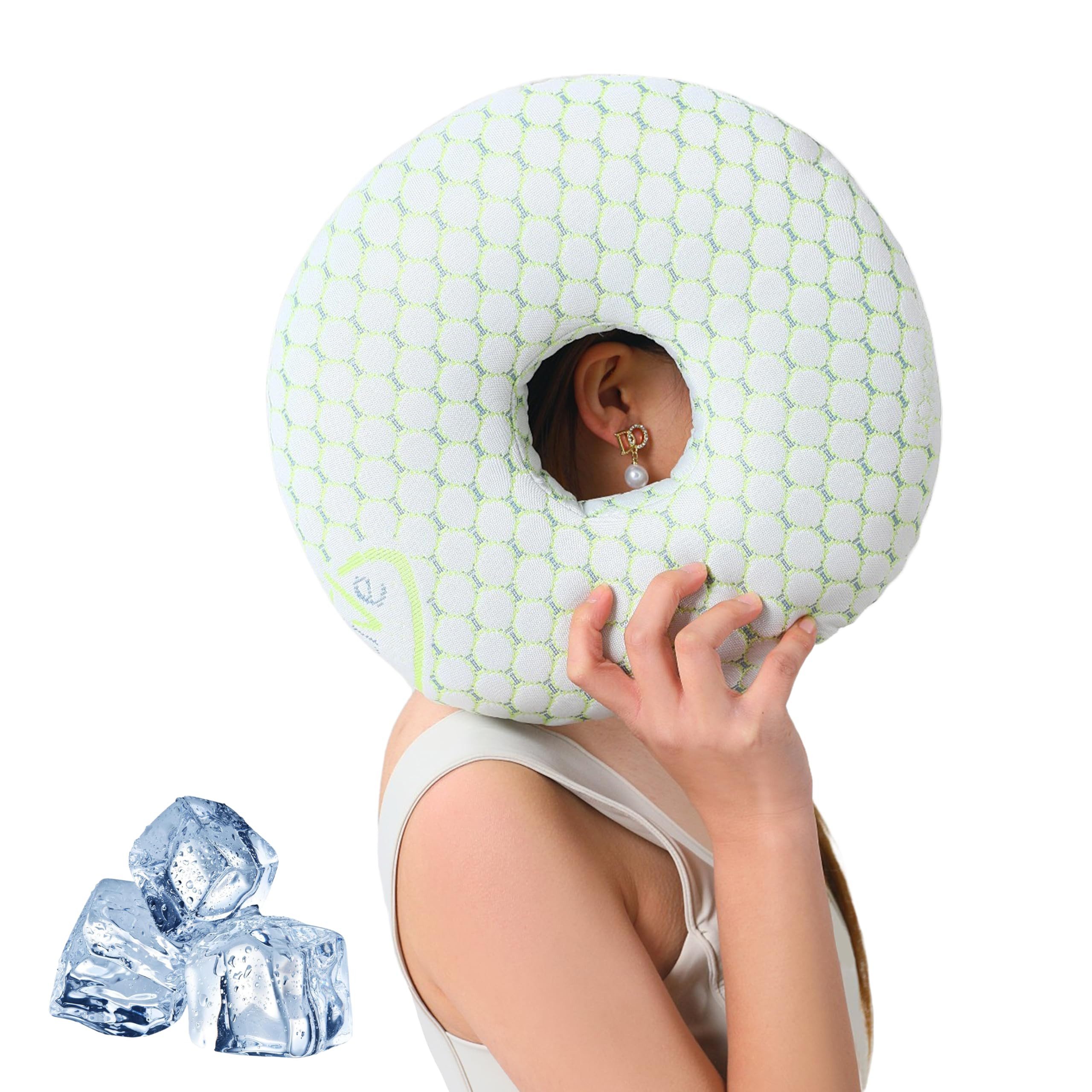 Coonoor Microfaserkissen Piercing Ohrloch-Kissen, Donut Kissen günstig online kaufen