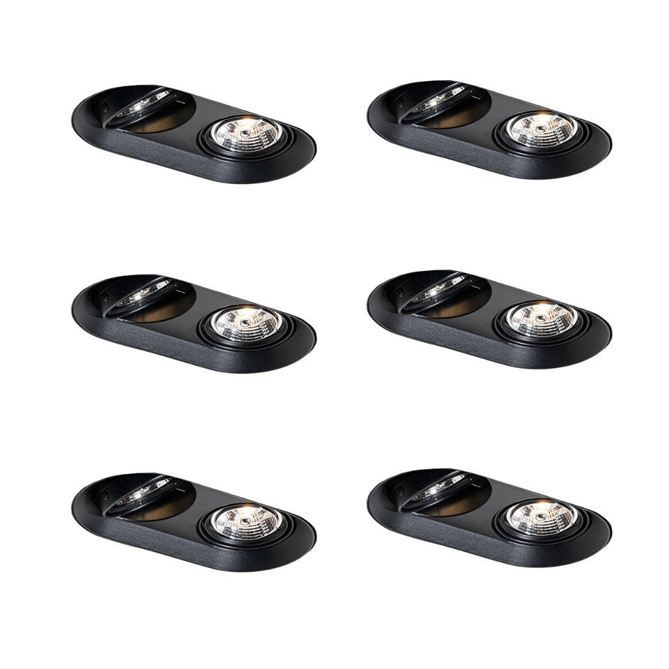 Qazqa LED Einbaustrahler 108300, ohne Leuchtmittel, Extra-Warmweiß