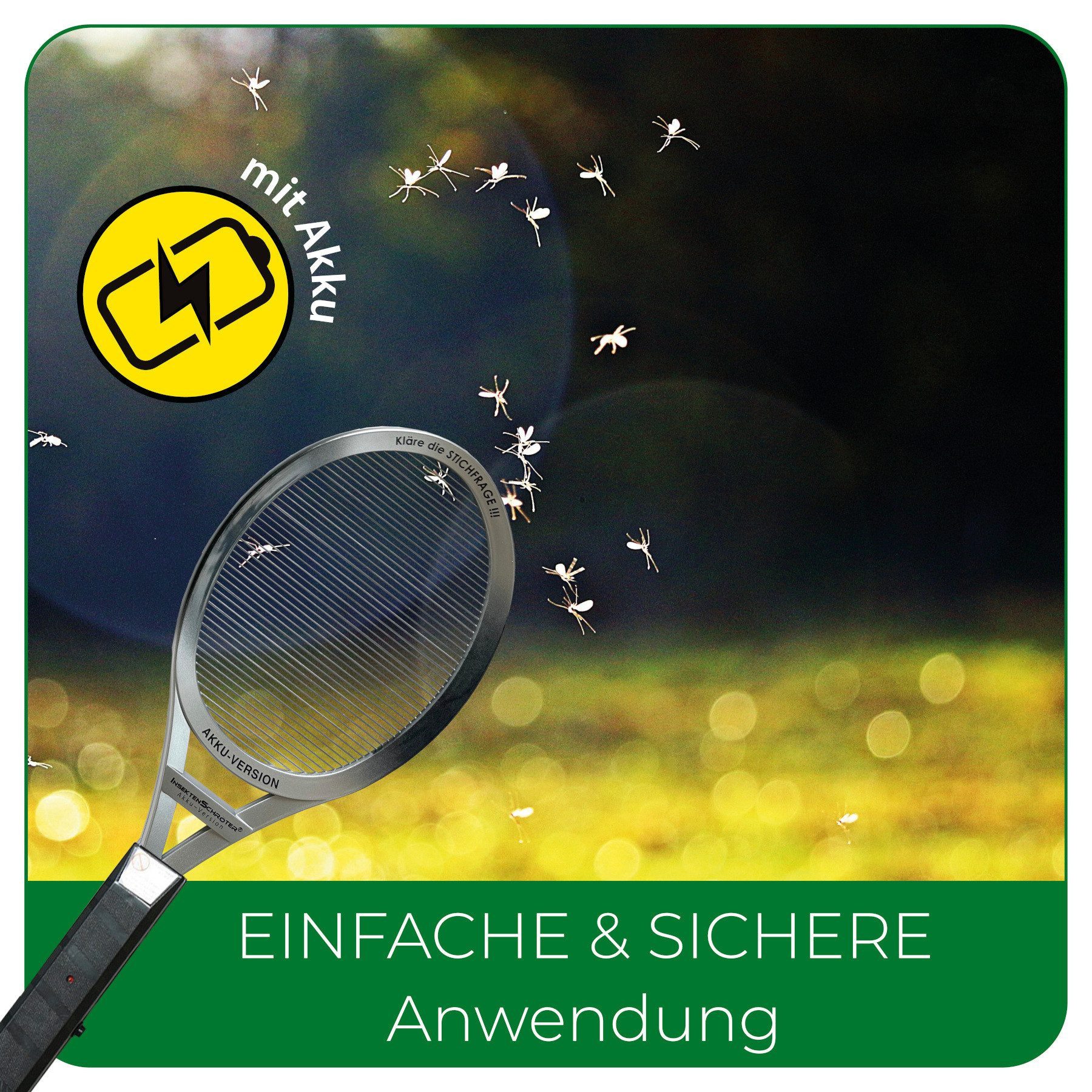 InsektenSchröter Fliegenklatsche INSEKTENSCHRÖTER elektrische Fliegenklatsche elektrisch MIT AKKU – Bild 4 von 5