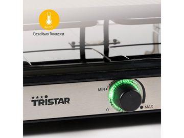 Tristar Raclette, 1400 W, Gerät für 2-8 Personen Tischgrill Grillplatte wendbar Camping geeignet