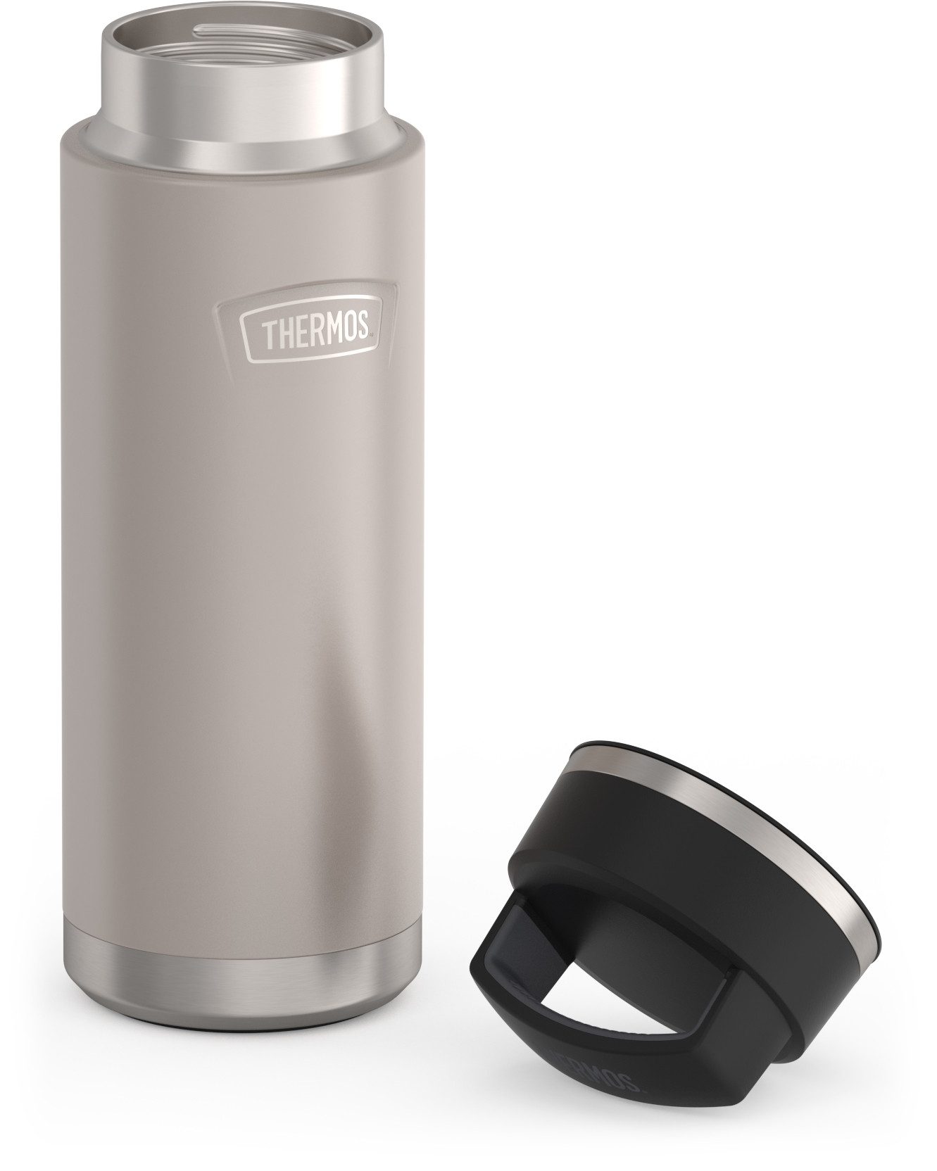 THERMOS Isolierflasche ICON BEVERAGE BOTTLE, Edelstahlkörper, spülmaschinenfest, 0,71l, 18h heiß & 24h kalt, extra große Öffnung, absolut dicht – Bild 3 von 5