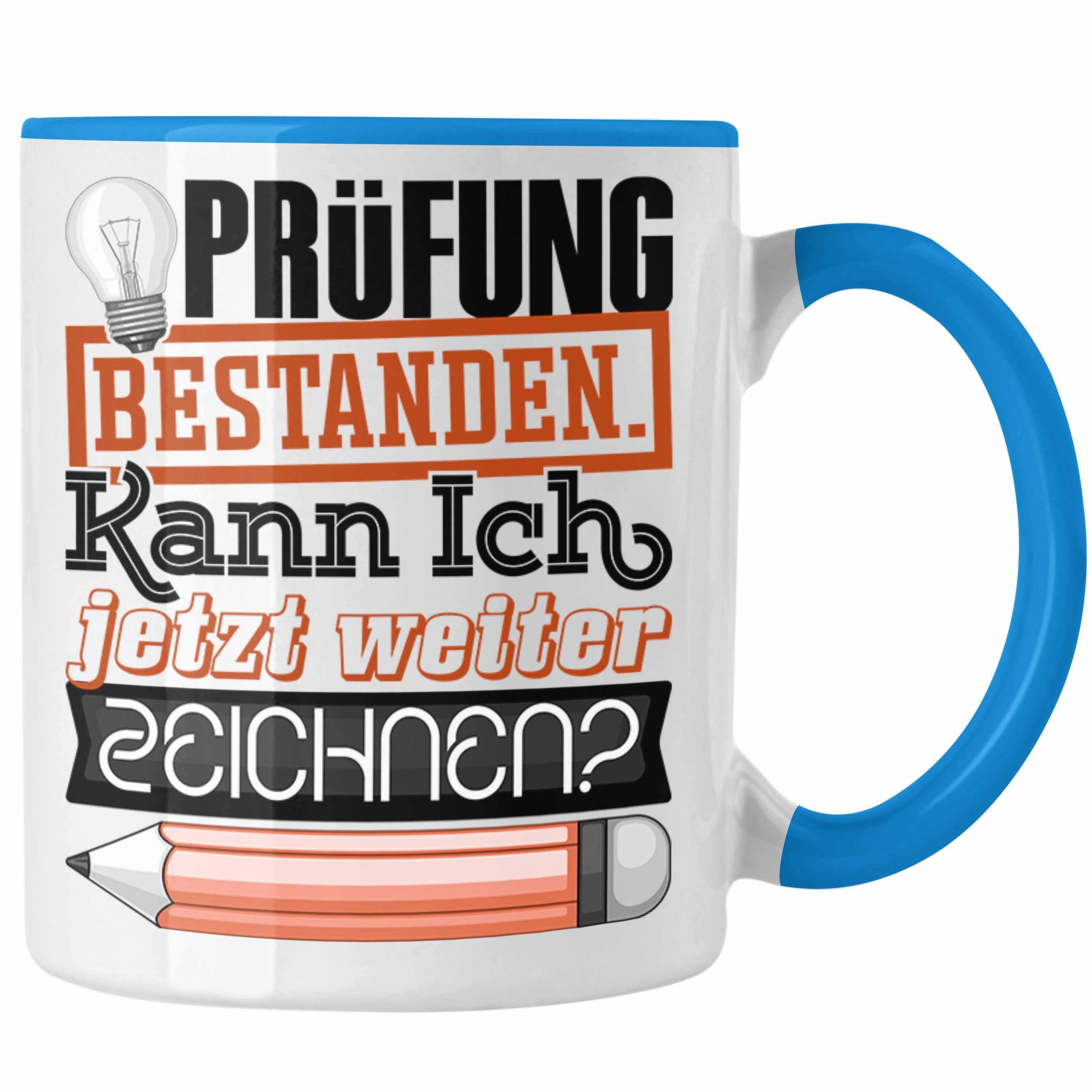 Geschenk Tasse Trendation Prüfung Prüfung Master Bestanden Tasse Besta Bachelor Blau Studium